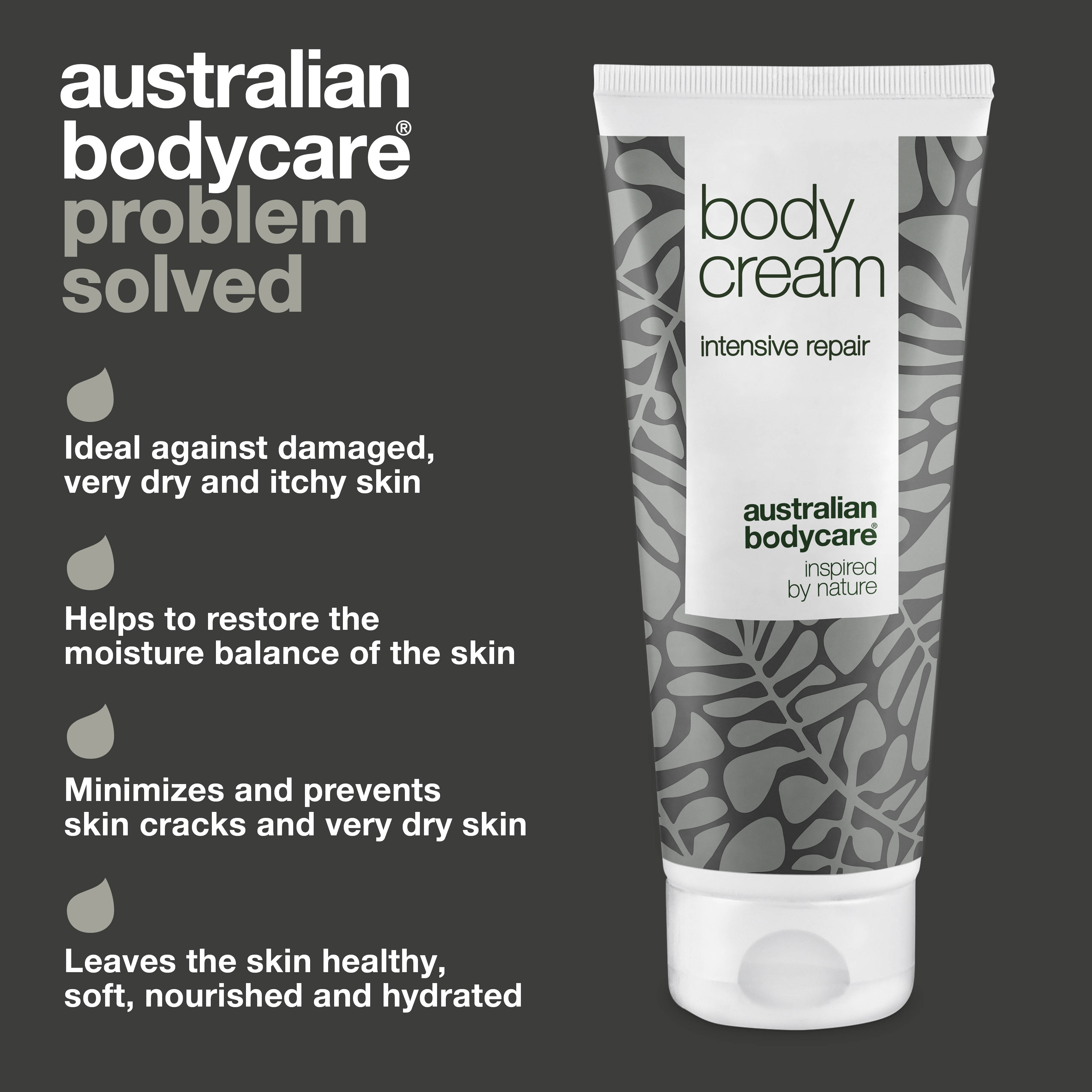 Body Cream for very dry skin and itching — Intensive body moisturiser for damaged, very dry and itchy skin