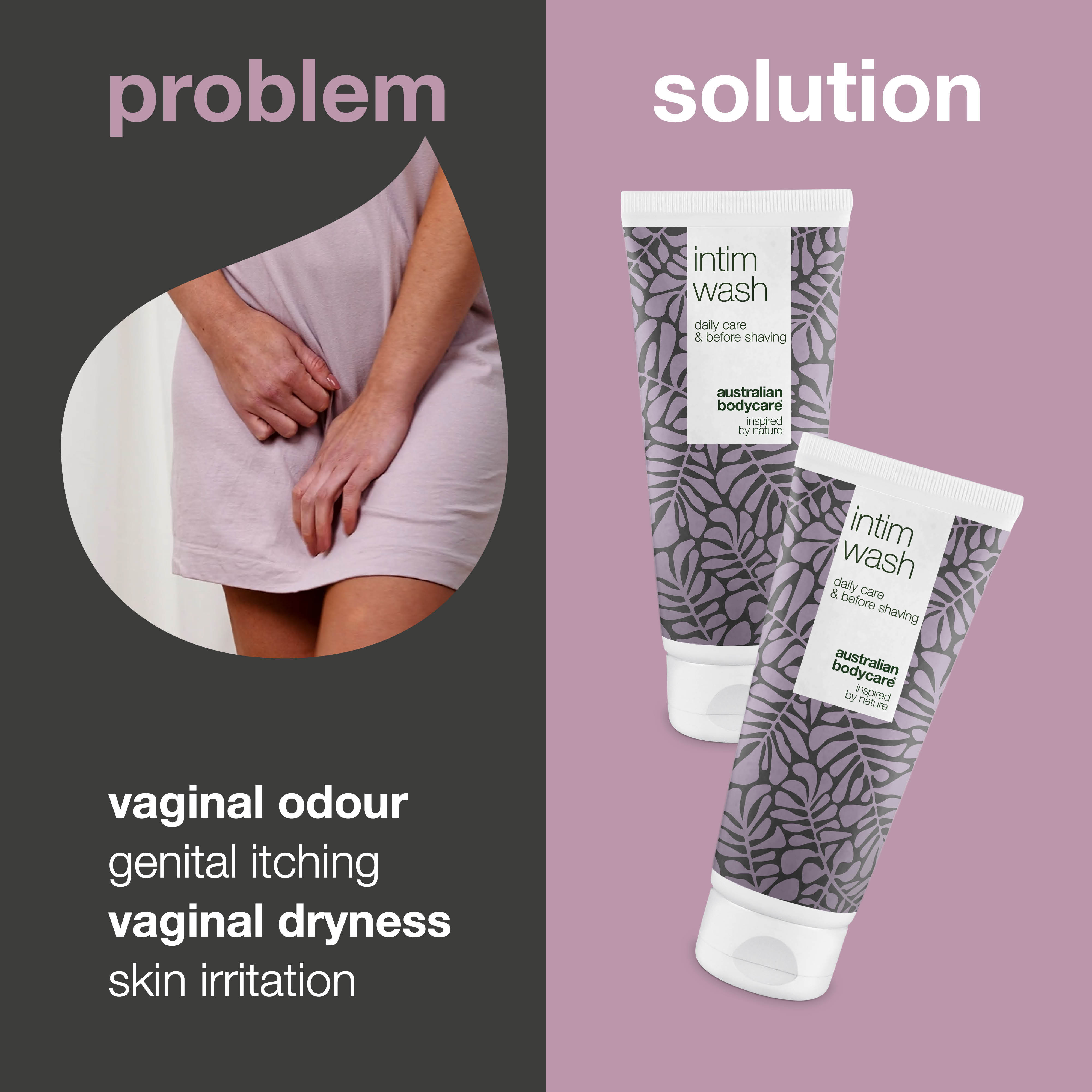 2 x Intim wash— Intimate soap for unwanted odour and genital itching