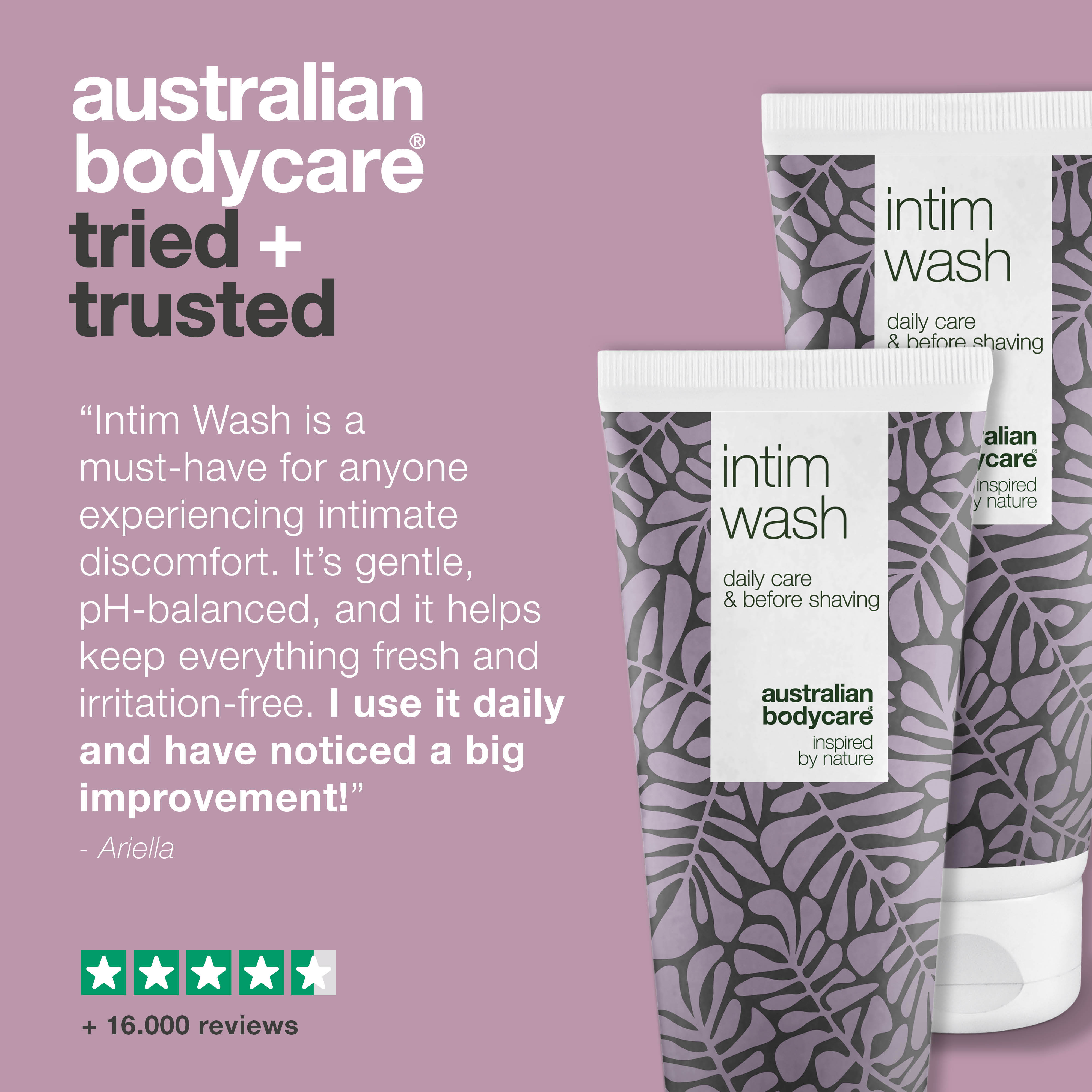 2 x Intim wash— Intimate soap for unwanted odour and genital itching