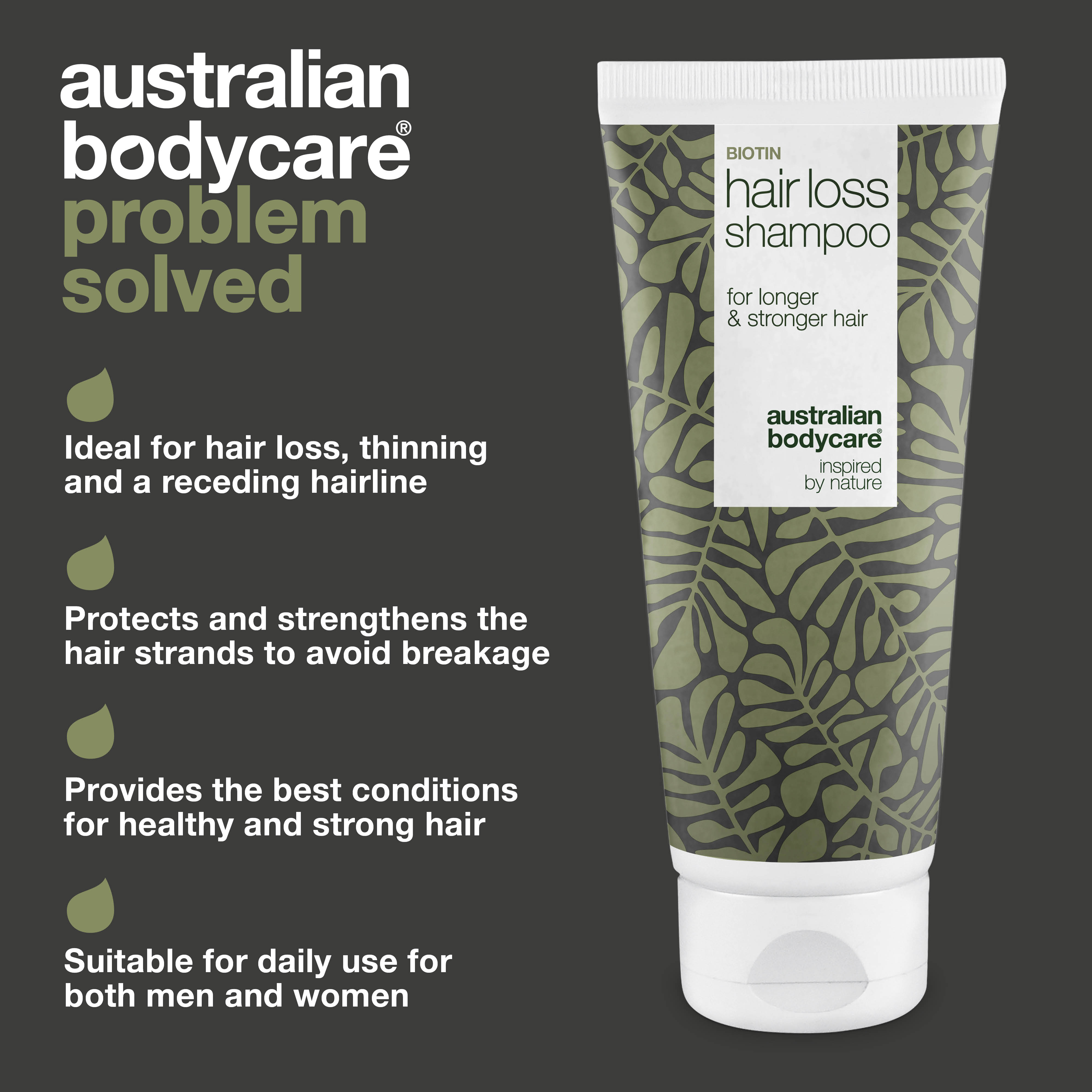 Hair loss shampoo for hair thinning with biotin and Capilia Longa — Shampoo for thin hair, fine hair or receding hairline