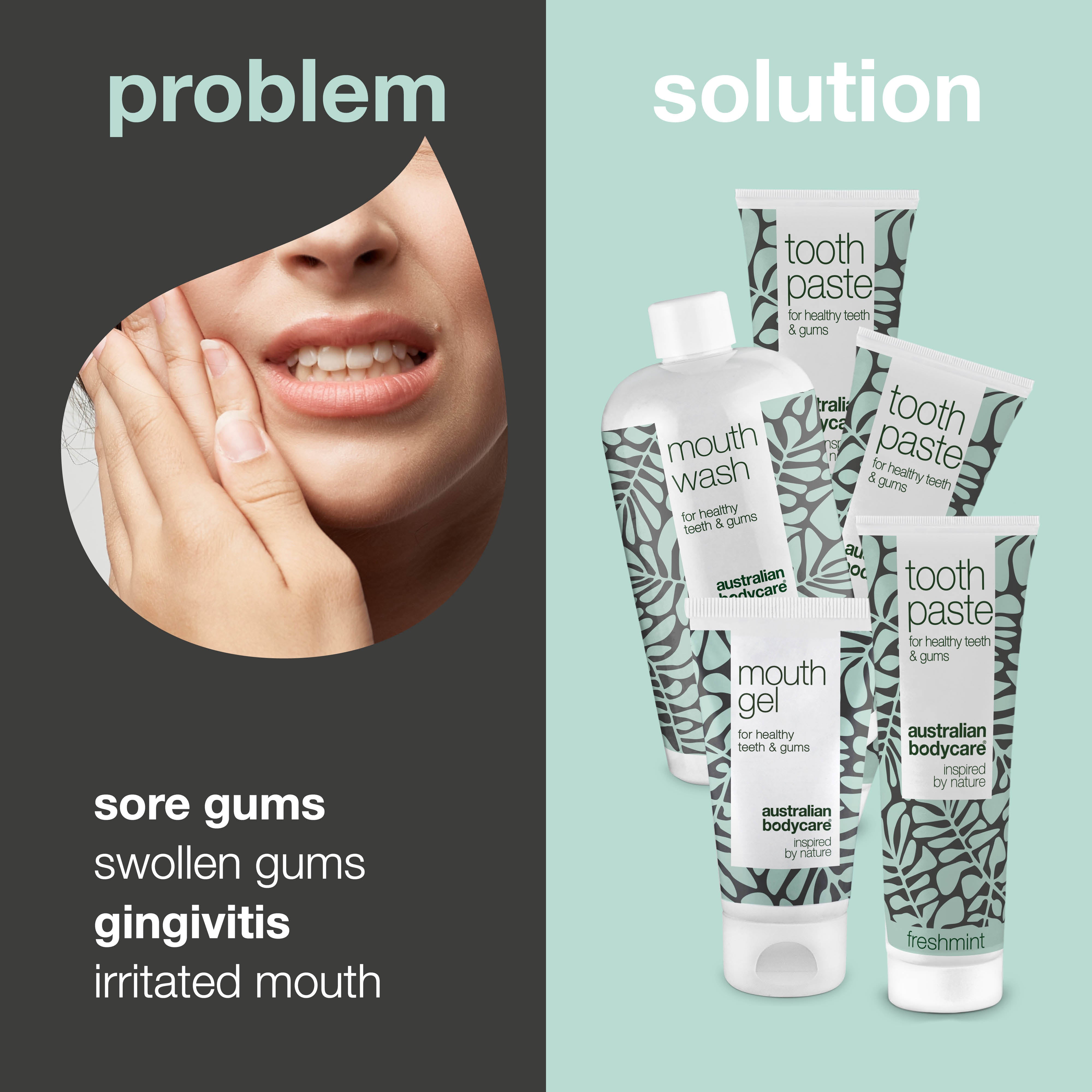 Swollen gum care package — 5 products to relieve and prevent swollen and sore gums