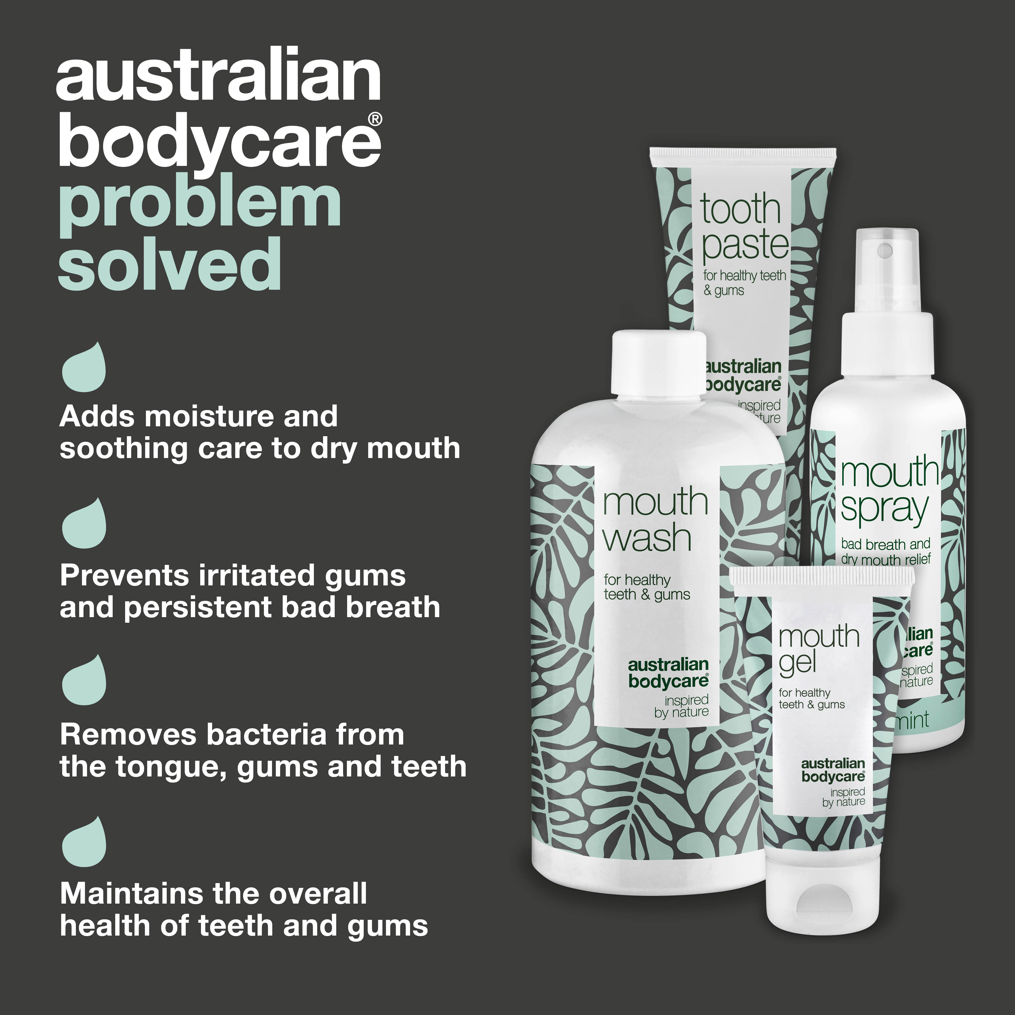 4–pack for dry mouth — 4 moisturizing products for dry mouth care