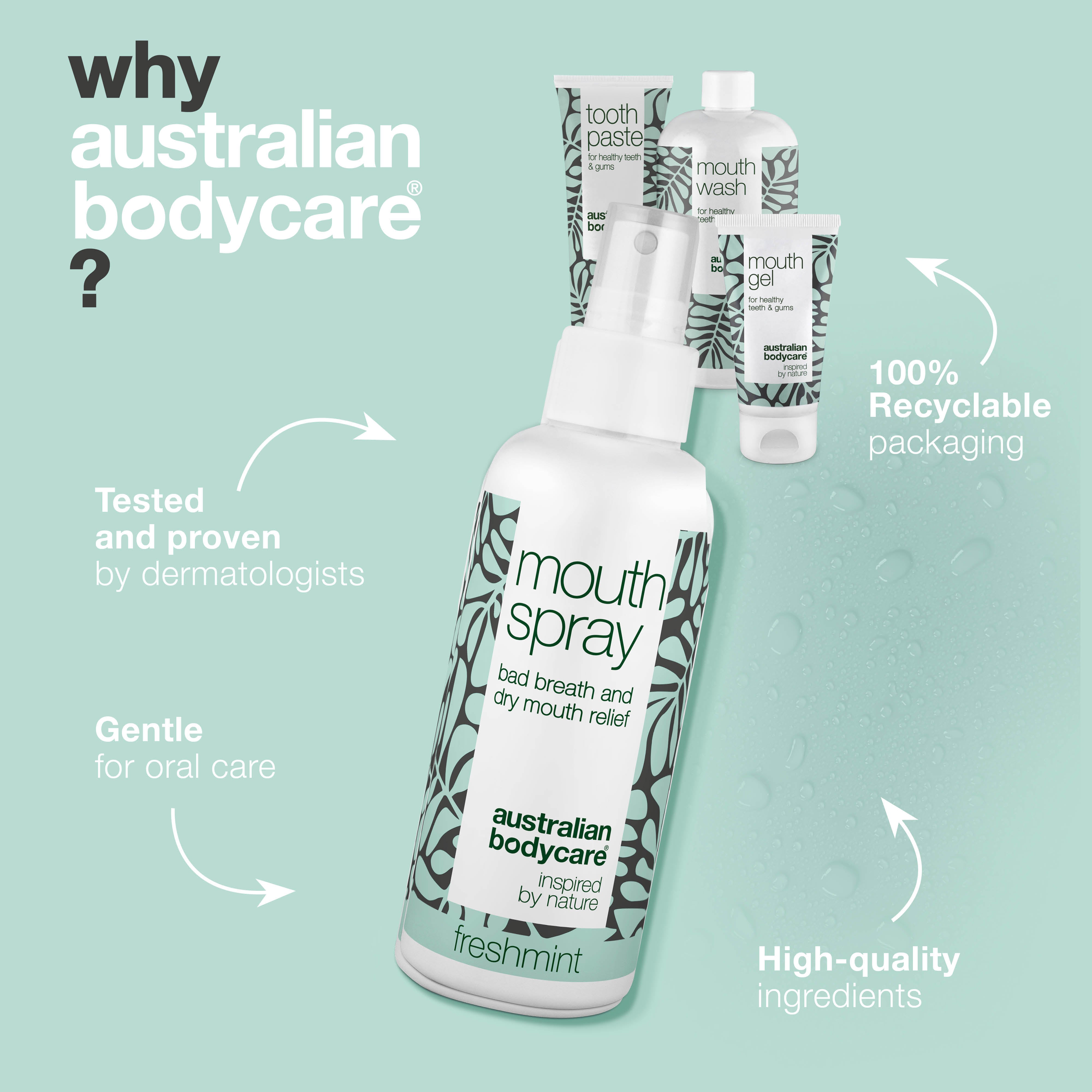 4–pack for dry mouth — 4 moisturizing products for dry mouth care