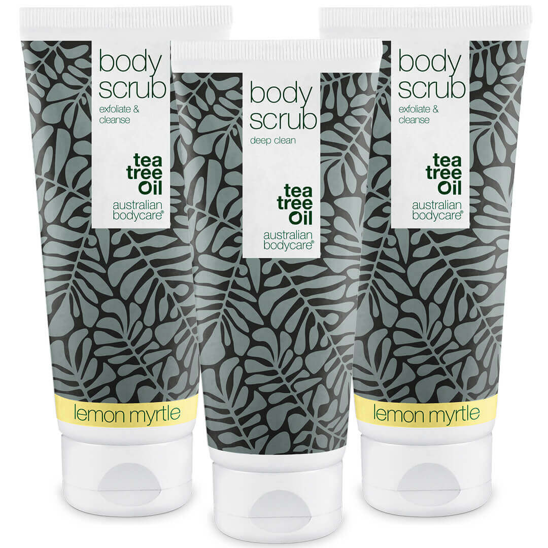 3 Body Scrubs  - offer pack — Package offer with 3 Body Scrubs (200 ml): Tea Tree Oil & Lemon Myrtle