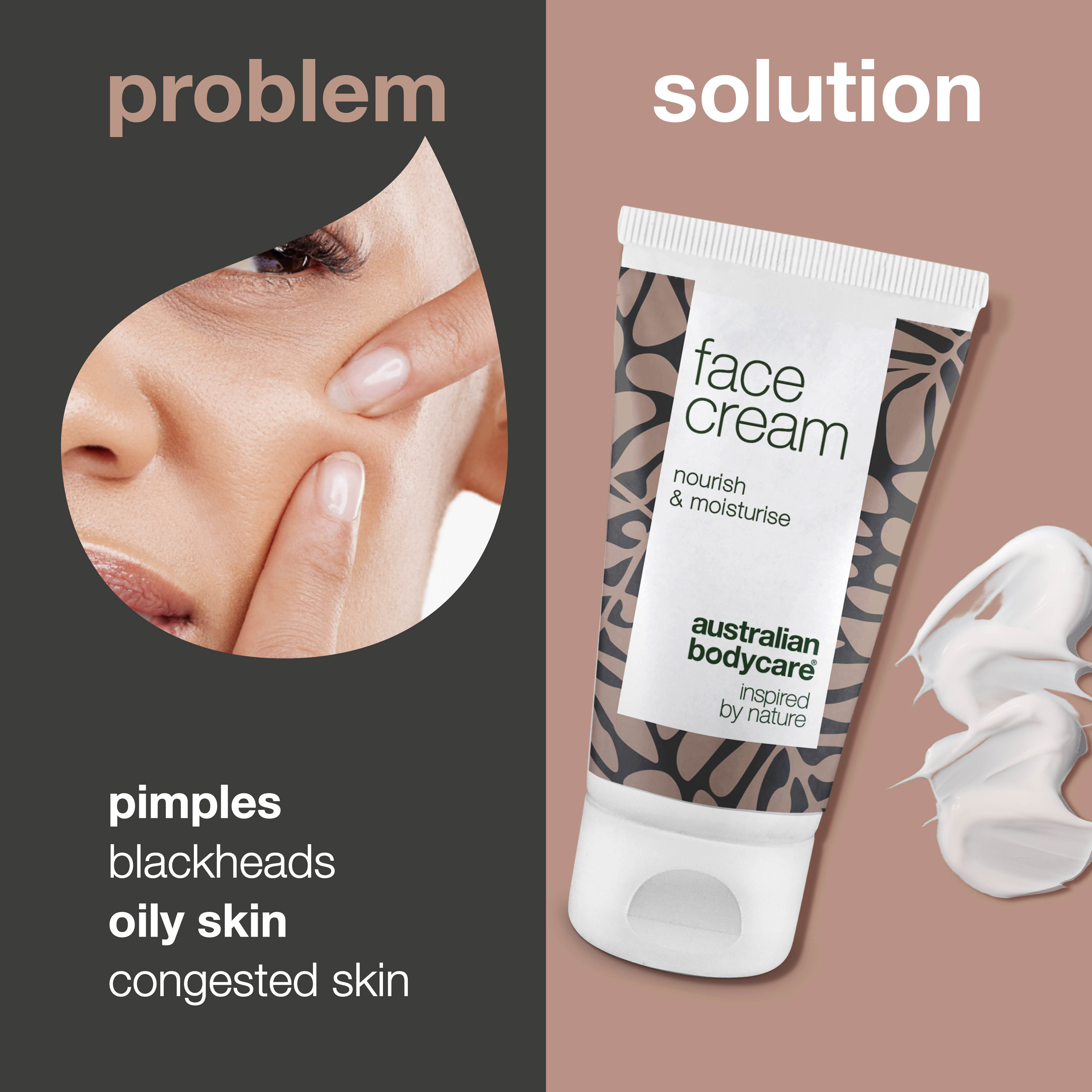 Tea Tree Face cream for pimples and congested skin - Moisturiser