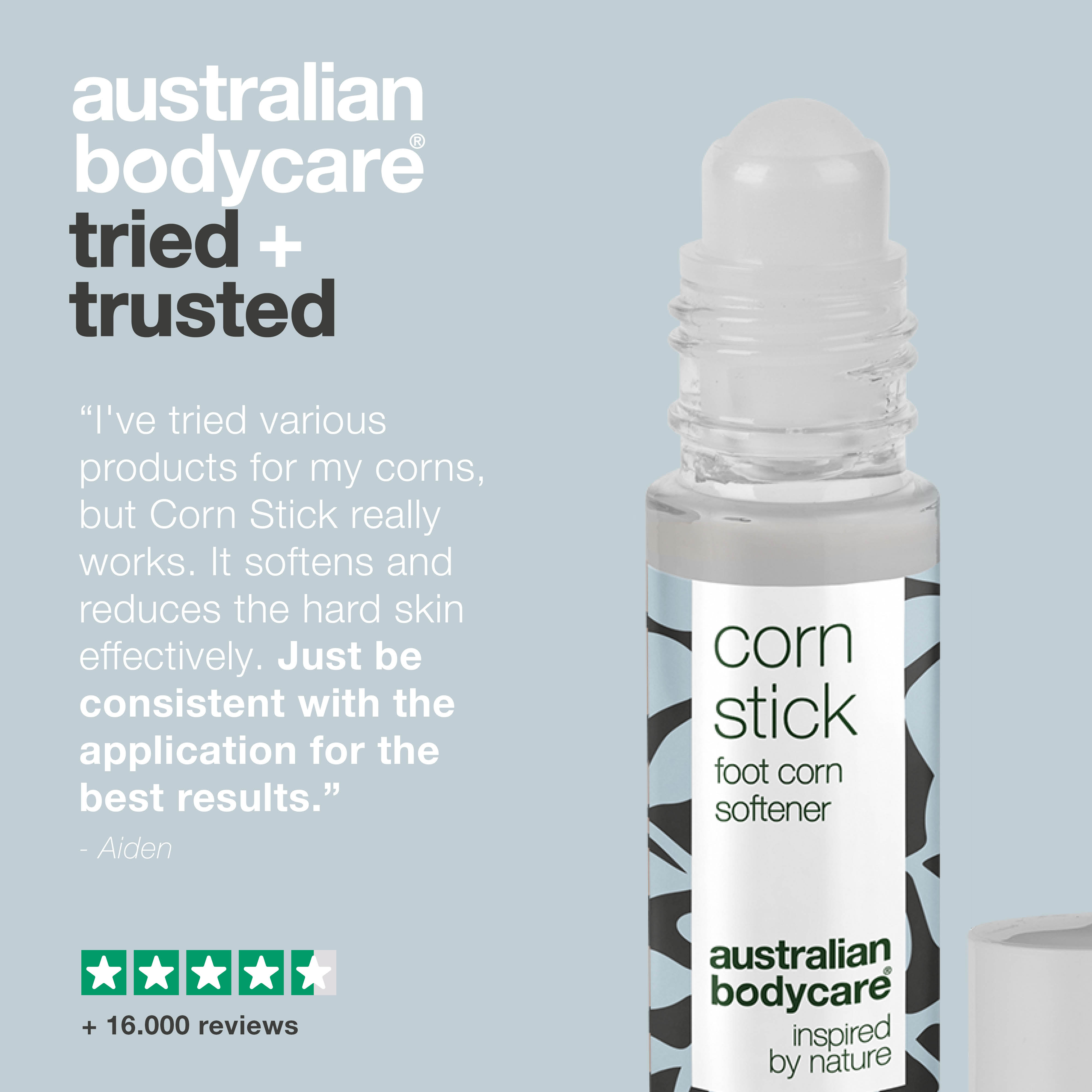 Corn and Callus Removal Stick with Natural Actives — Say goodbye to painful corns and hard skin with our Corn Stick. Softens and nourishes for smoother, healthier feet.