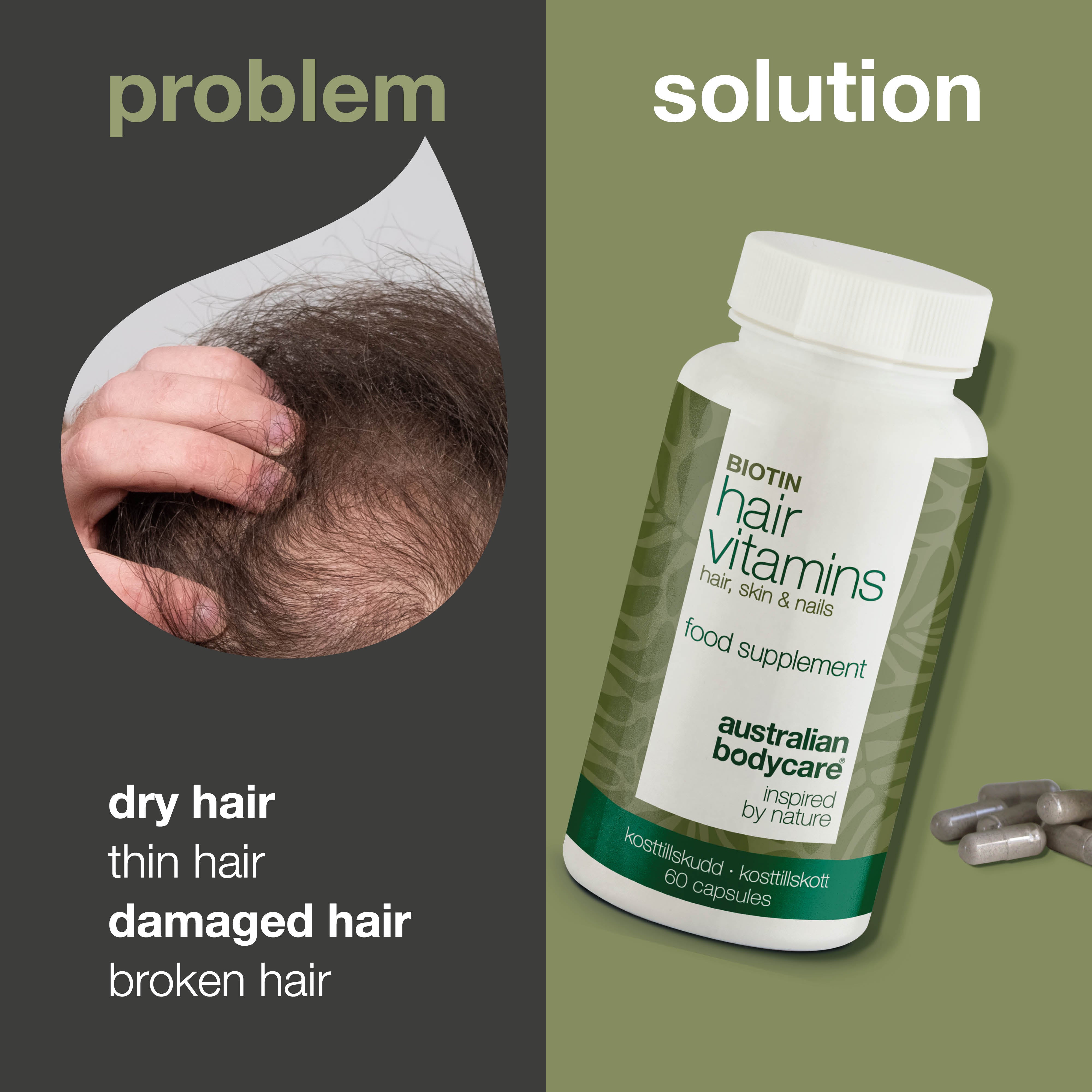 Hair vitamins with Biotin — Biotin for healthy, beautiful hair