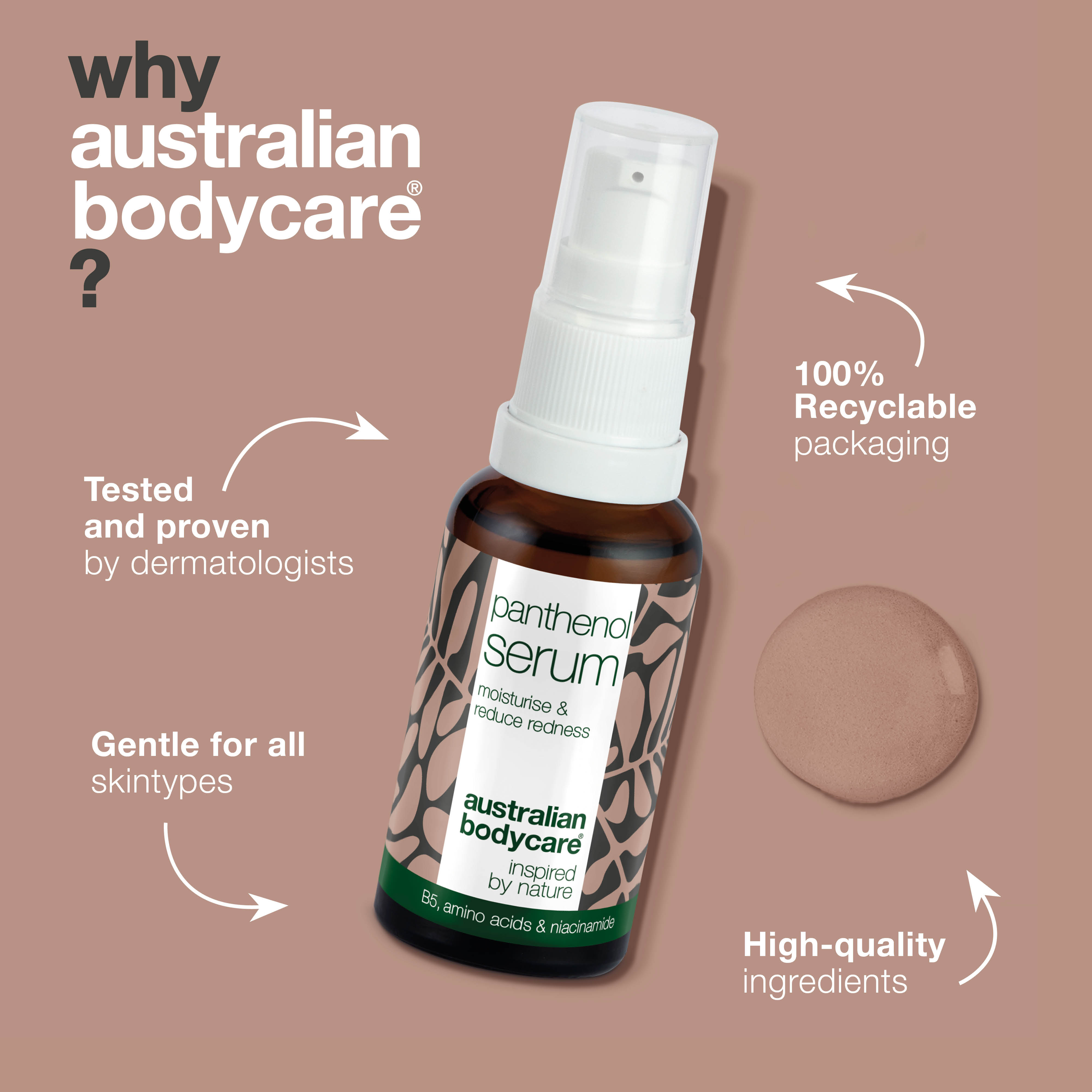 Panthenol Serum – Soothing care for redness, rosacea & dry
