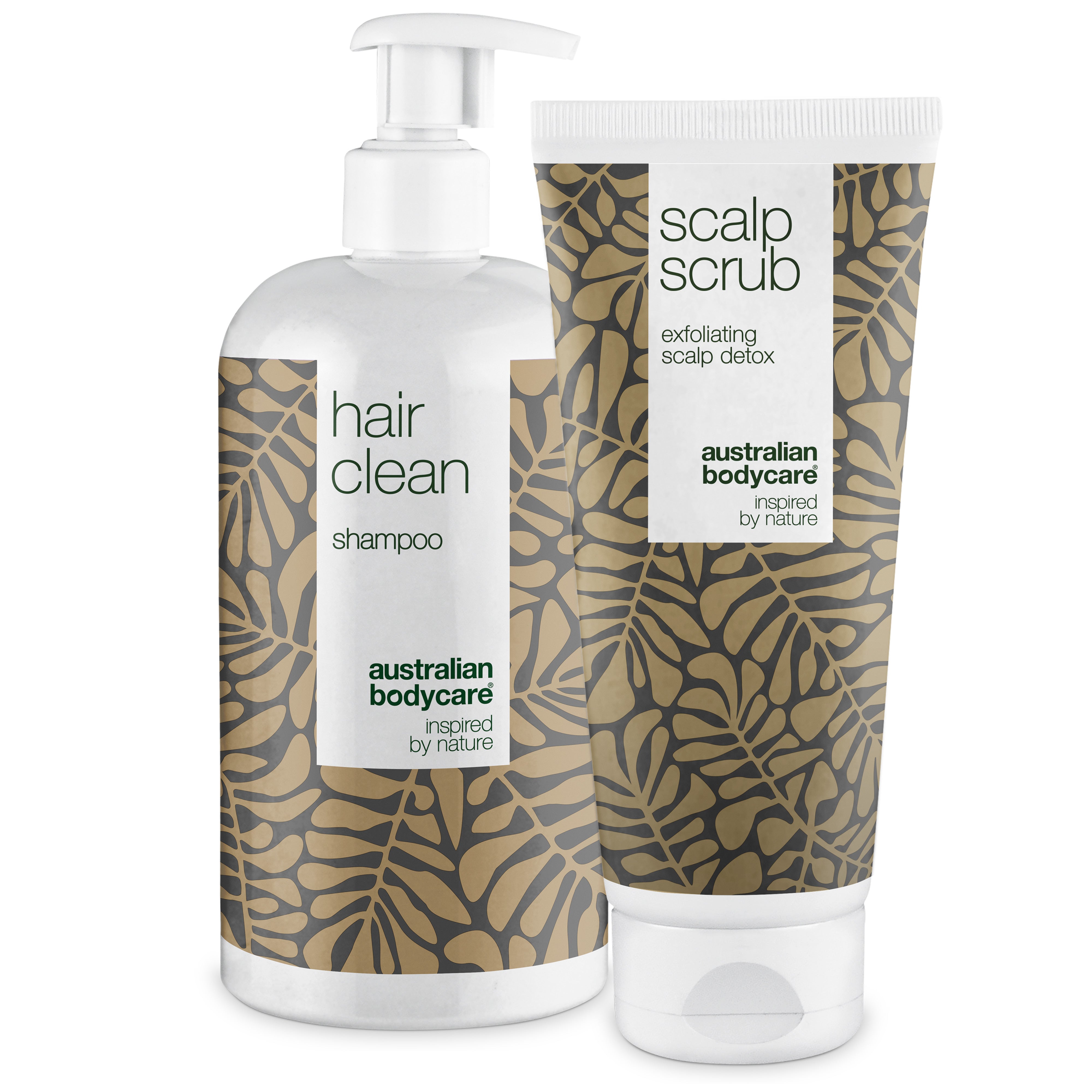 Exfoliator Scalp Scrub and Tea Tree shampoo against spots on the scalp