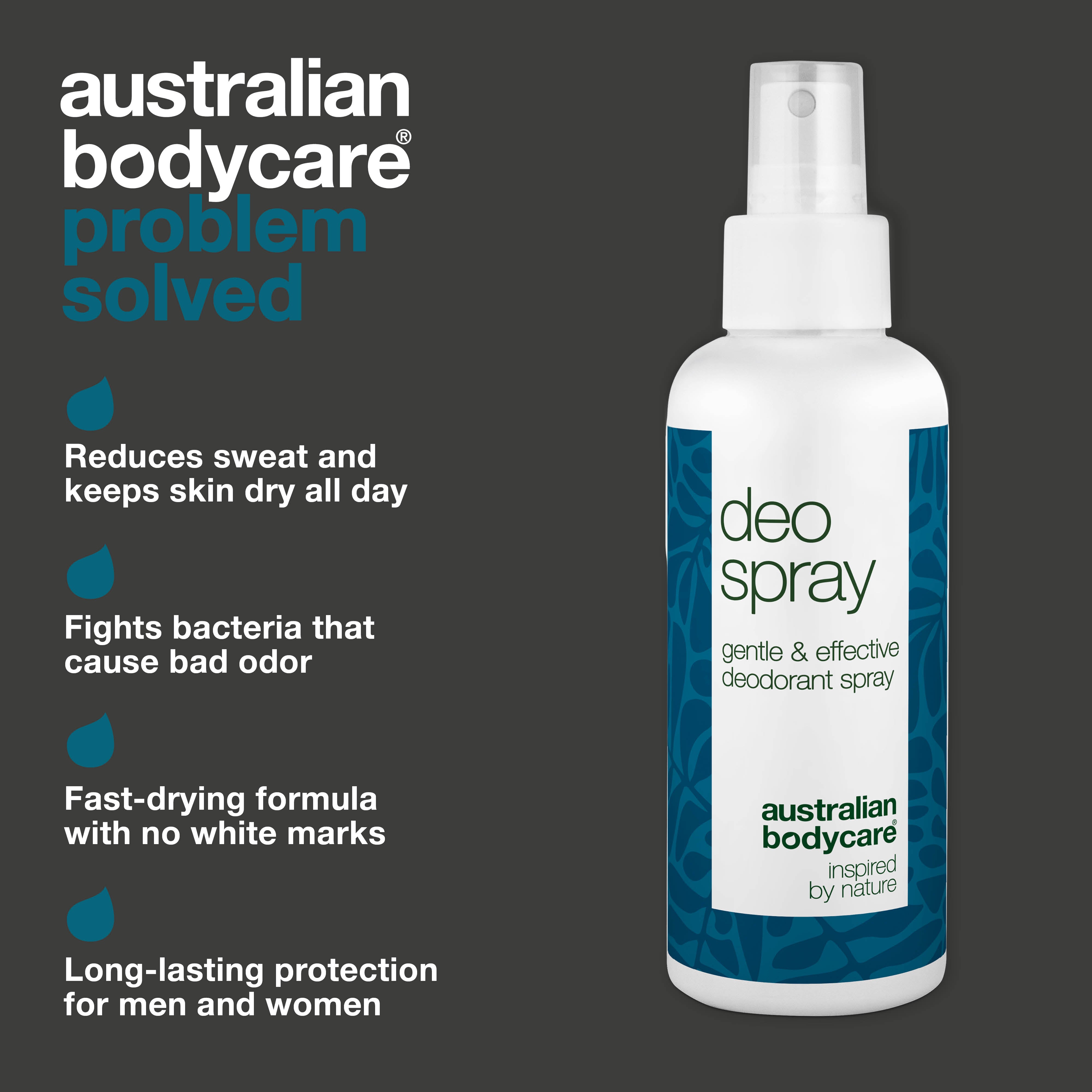 Antiperspirant Deodorant Spray – Fights Sweat & Odor — Control sweat and odor with this long-lasting deodorant spray. Dermatologically tested and suitable for all skin types.