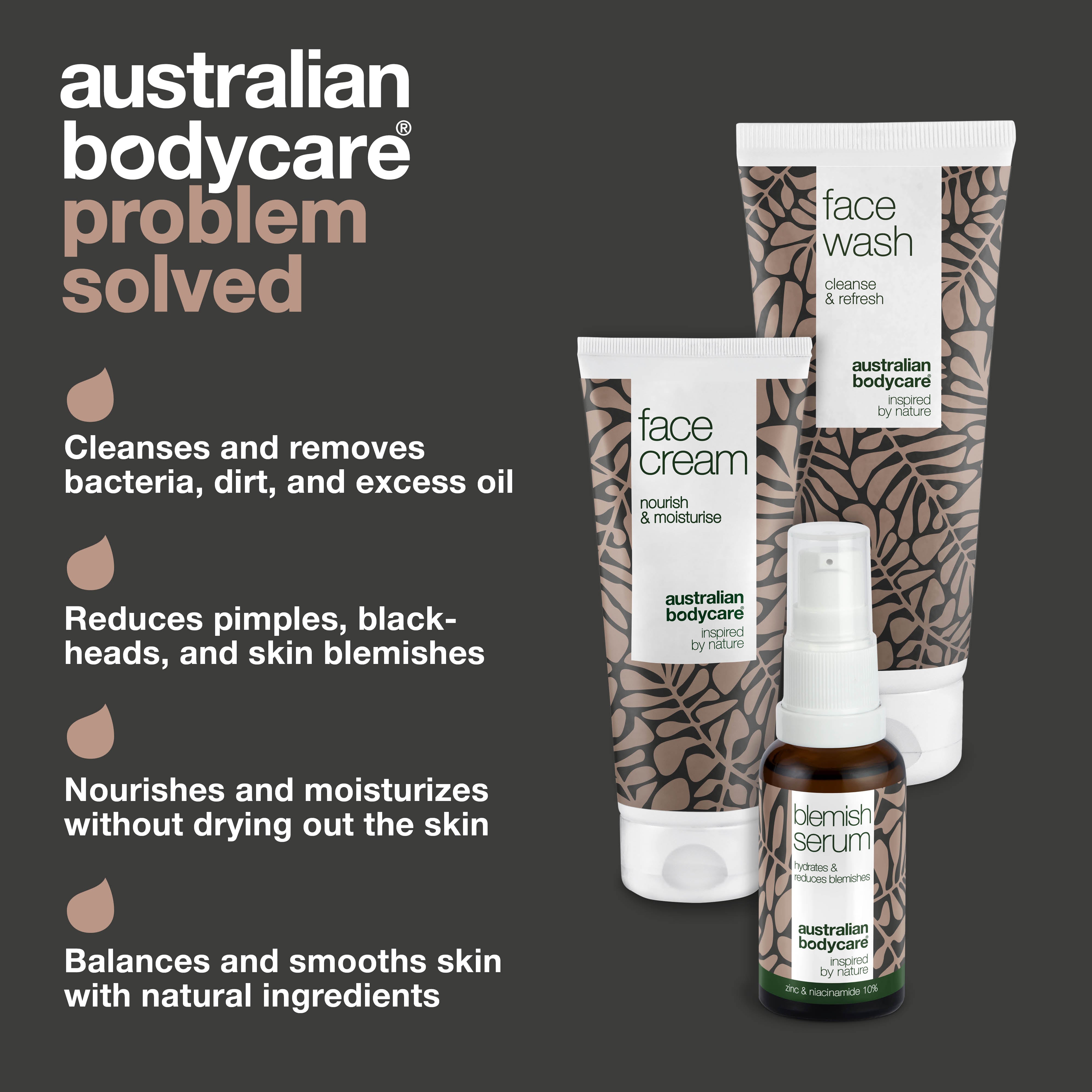 Kit for acne and oily skin — 3 products for daily care of acne and oily skin