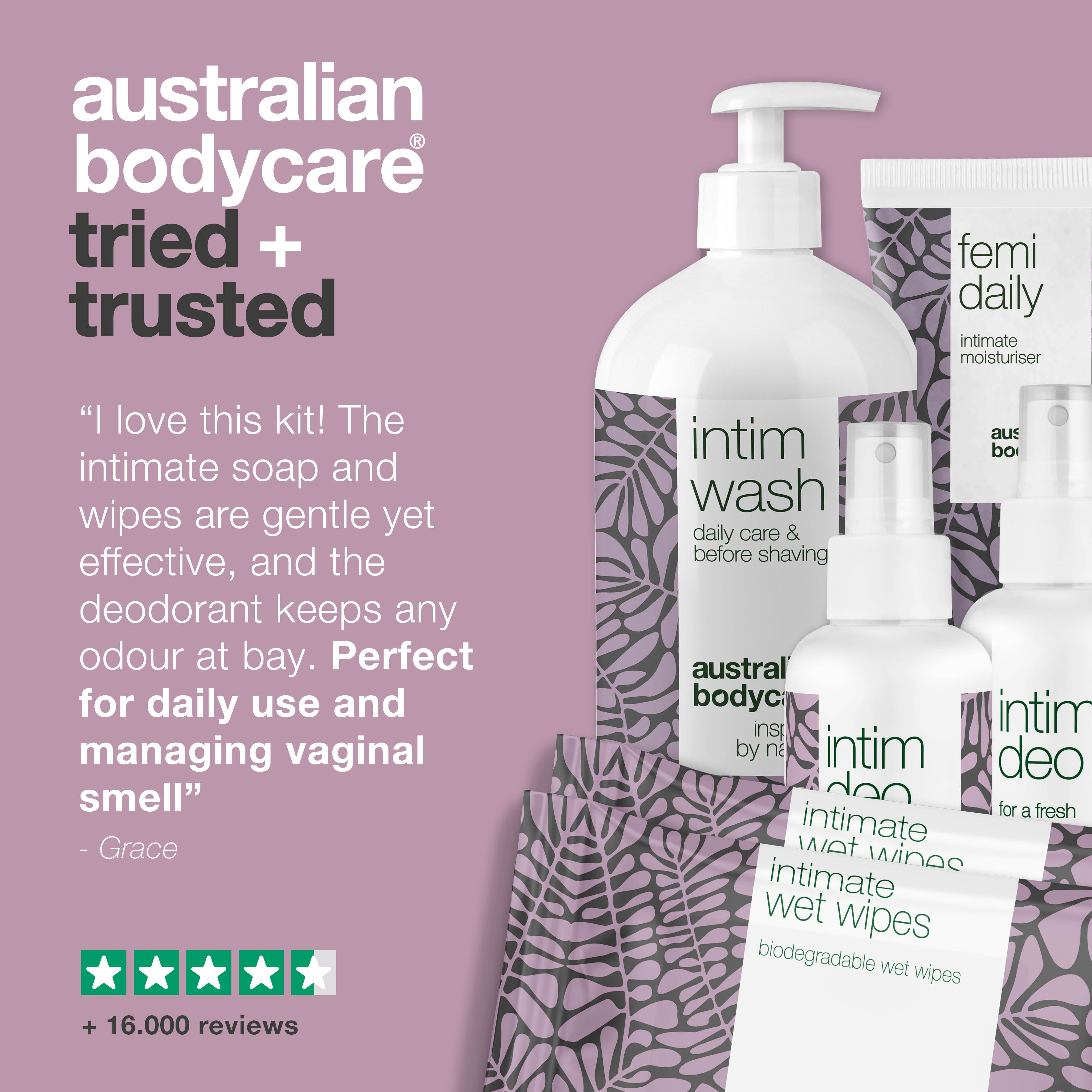 XL kit for vaginal smell — Intimate care products for unwanted vaginal odour