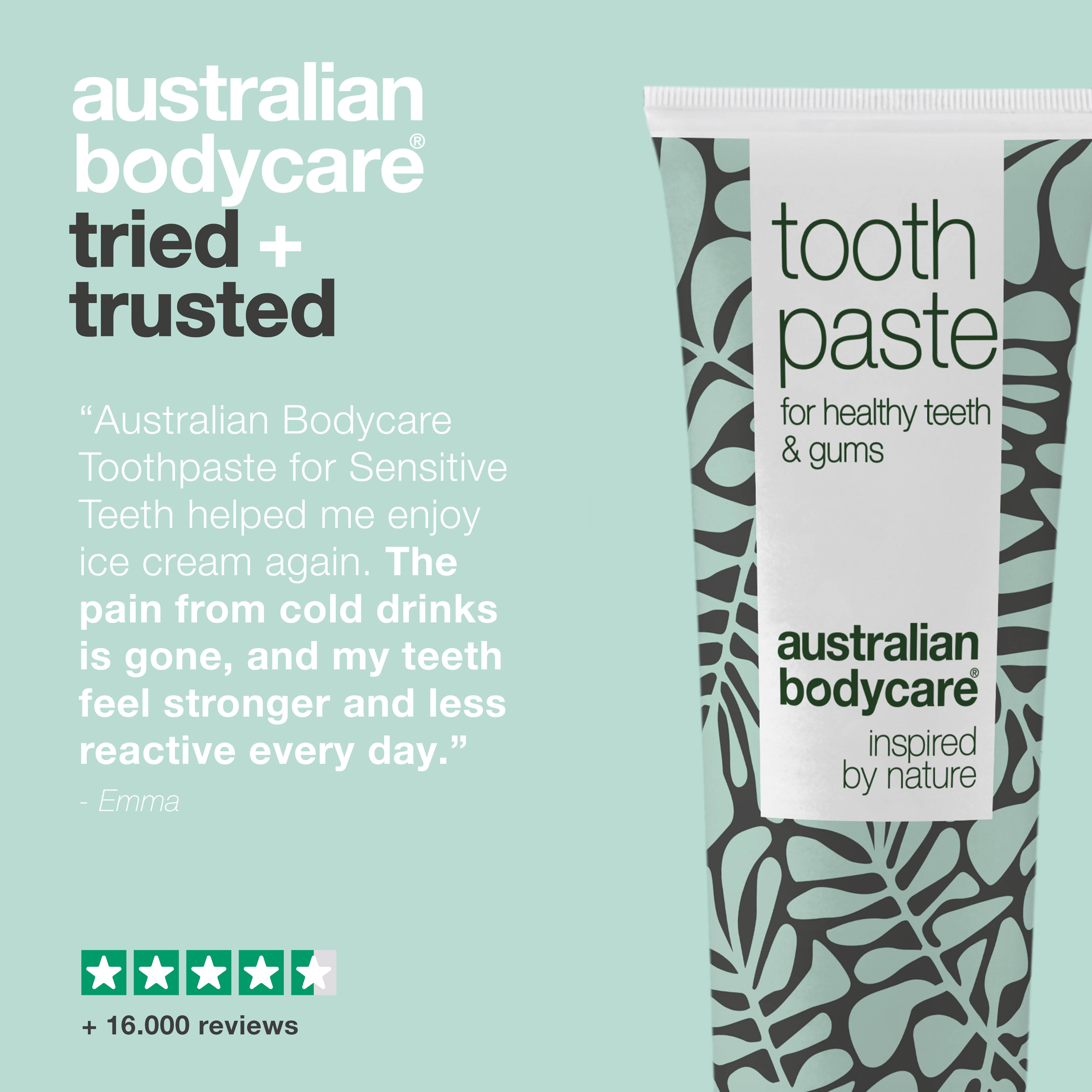 Toothpaste for Sensitive Teeth — Tea Tree Oil Toothpaste