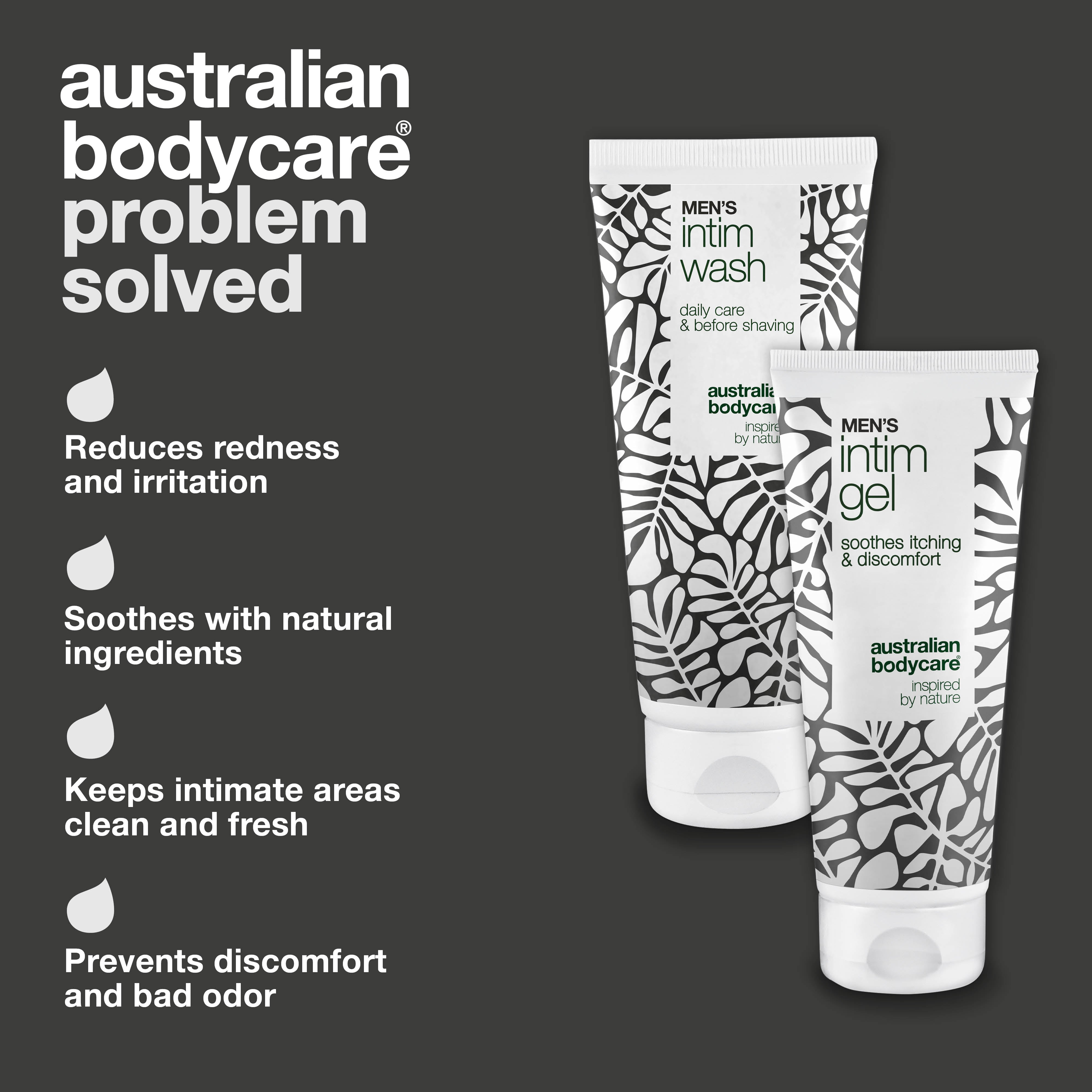 Care for Red Foreskin - Intimate Wash & Gel Solution — Soothe red, irritated foreskin with Men's Intimate Wash and Intim Gel. Gentle care for hygiene and relief.