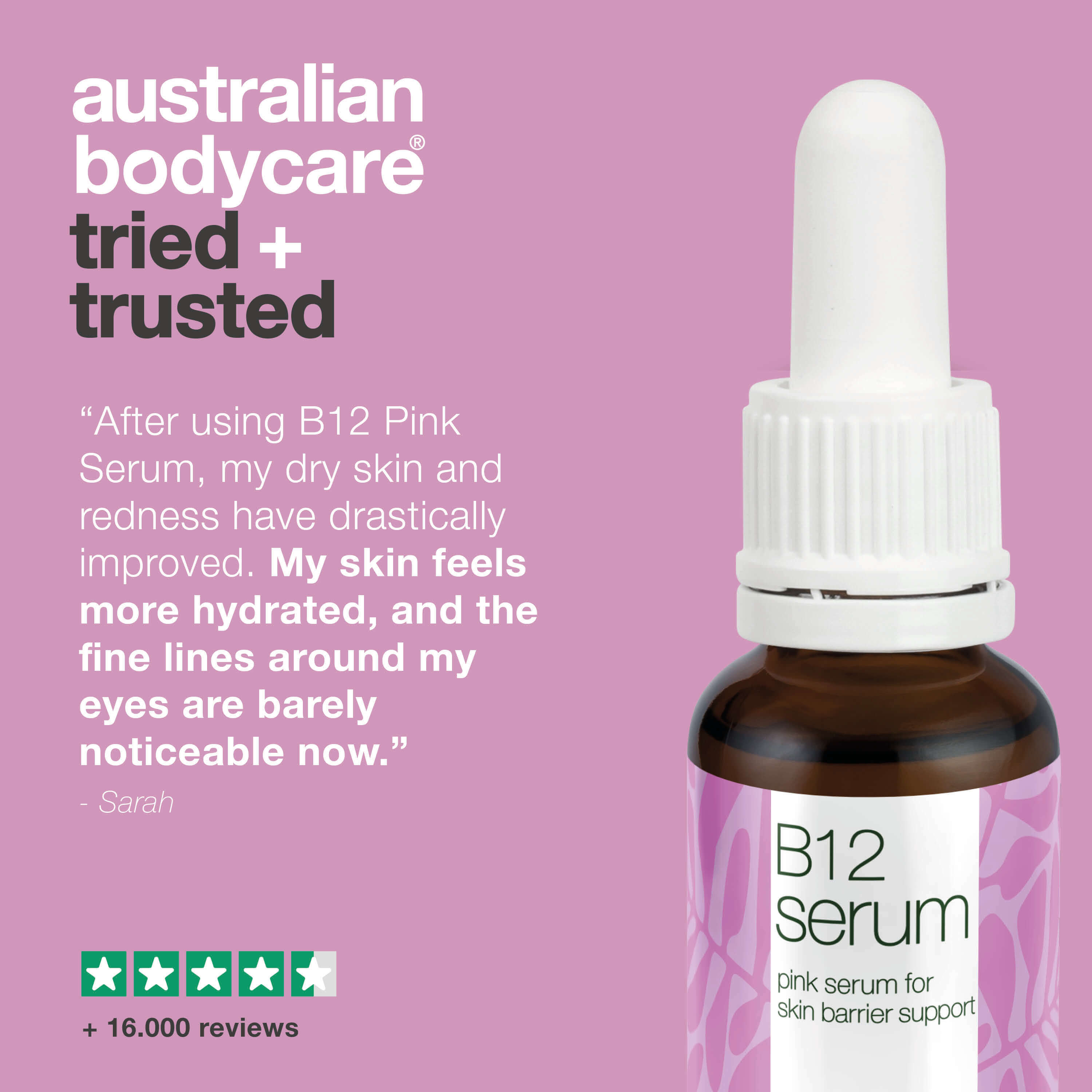 B12 Pink Serum – Reduce Redness and Strengthen Skin Barrier — B12 Serum reduces redness and strengthens the skin barrier. Perfect for dry and sensitive skin. Experience radiant and healthy skin.