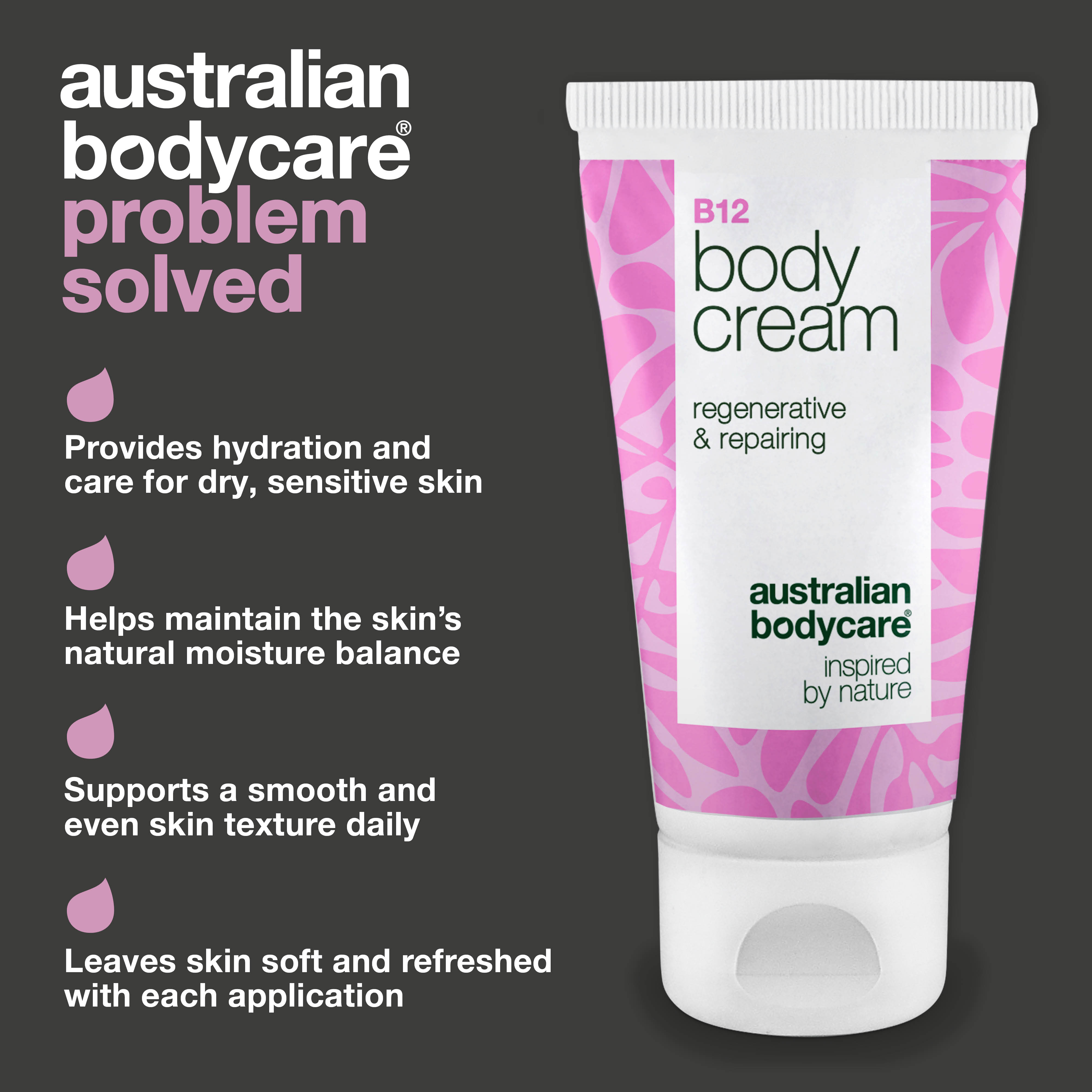 B12 Body Cream – Regenerating Cream with Vitamin B12 — Hydrating B12 Body Cream for soft, balanced skin. Suitable for all skin types.