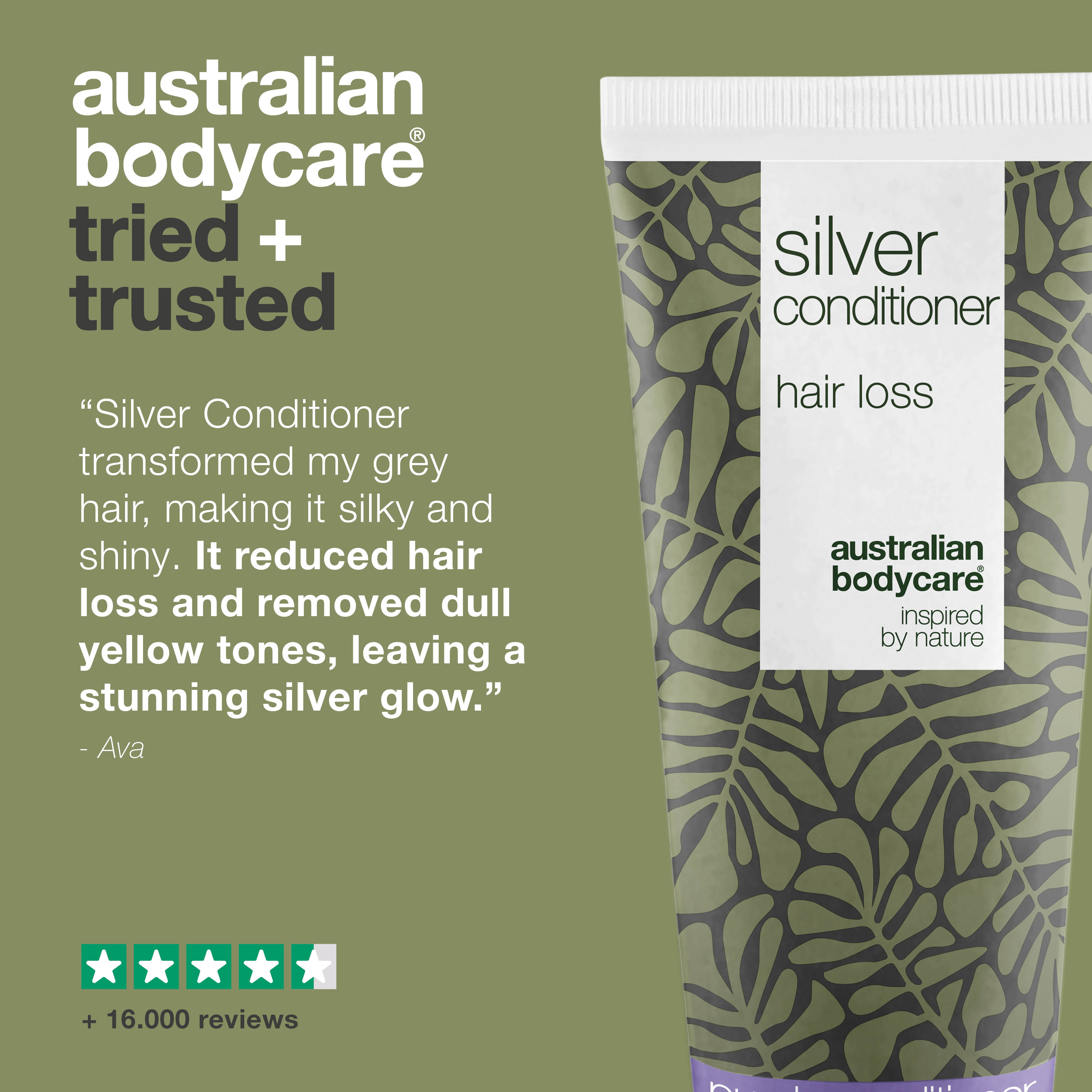 Silver Conditioner for Grey and Blonde Hair – Hair Loss Care — Nourish grey and blonde hair with Silver Conditioner. Reduces hair loss, neutralizes yellow tones, and leaves hair soft and shiny.