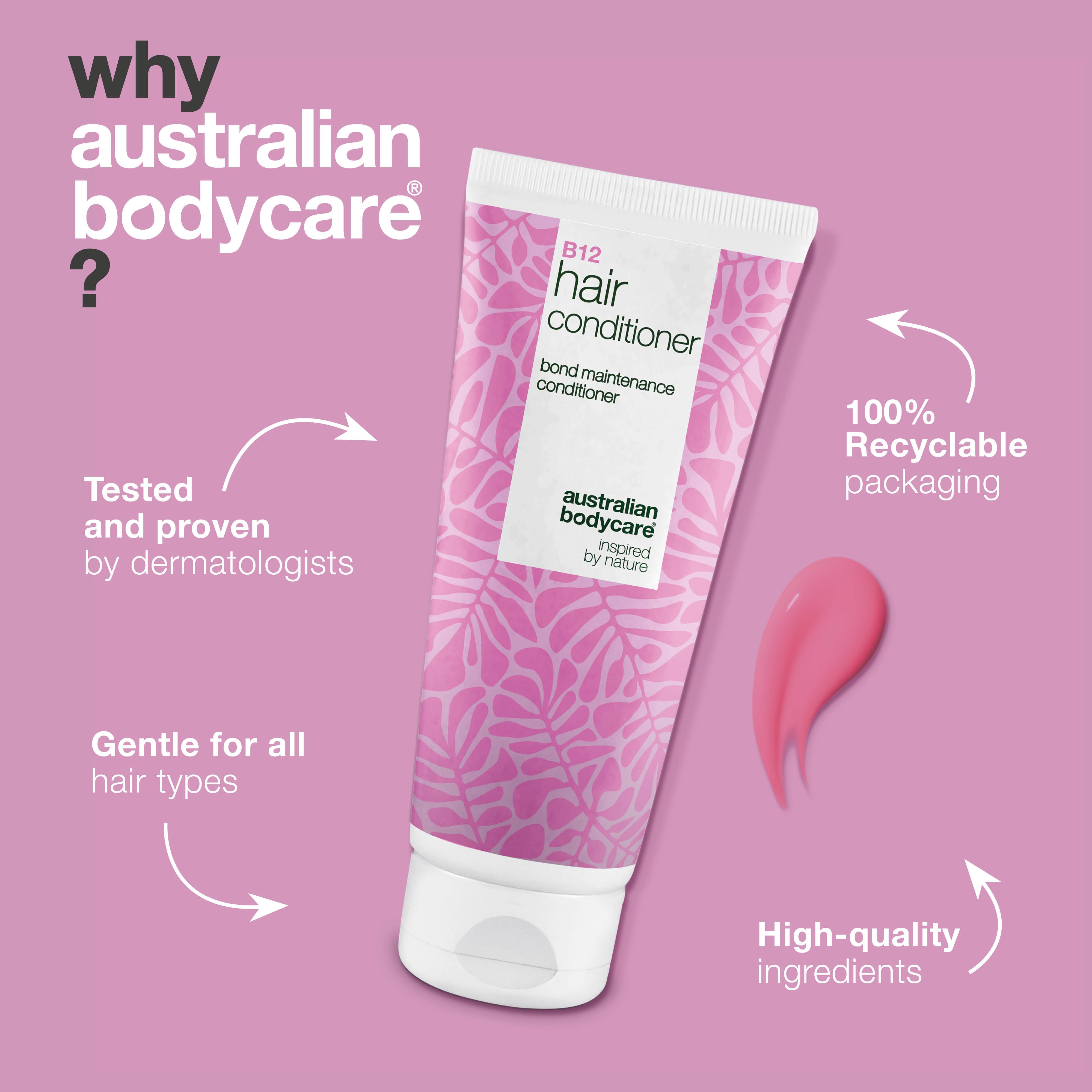 Vitamin B12 Hair Conditioner with bond-effect – strengthens and repairs dry, damaged hair