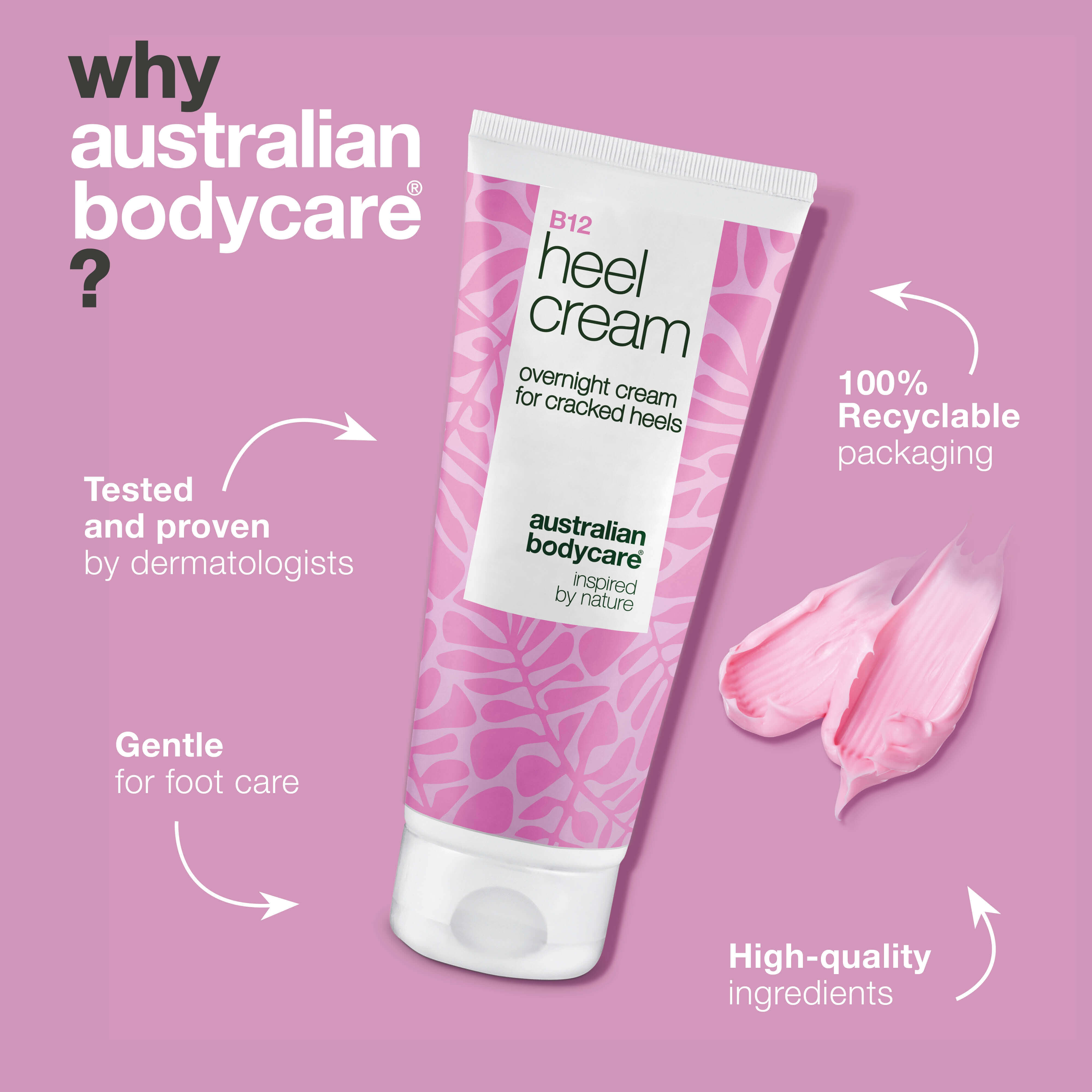 Heel Cream for Dry Feet, Cracked Heels & Hard Skin
