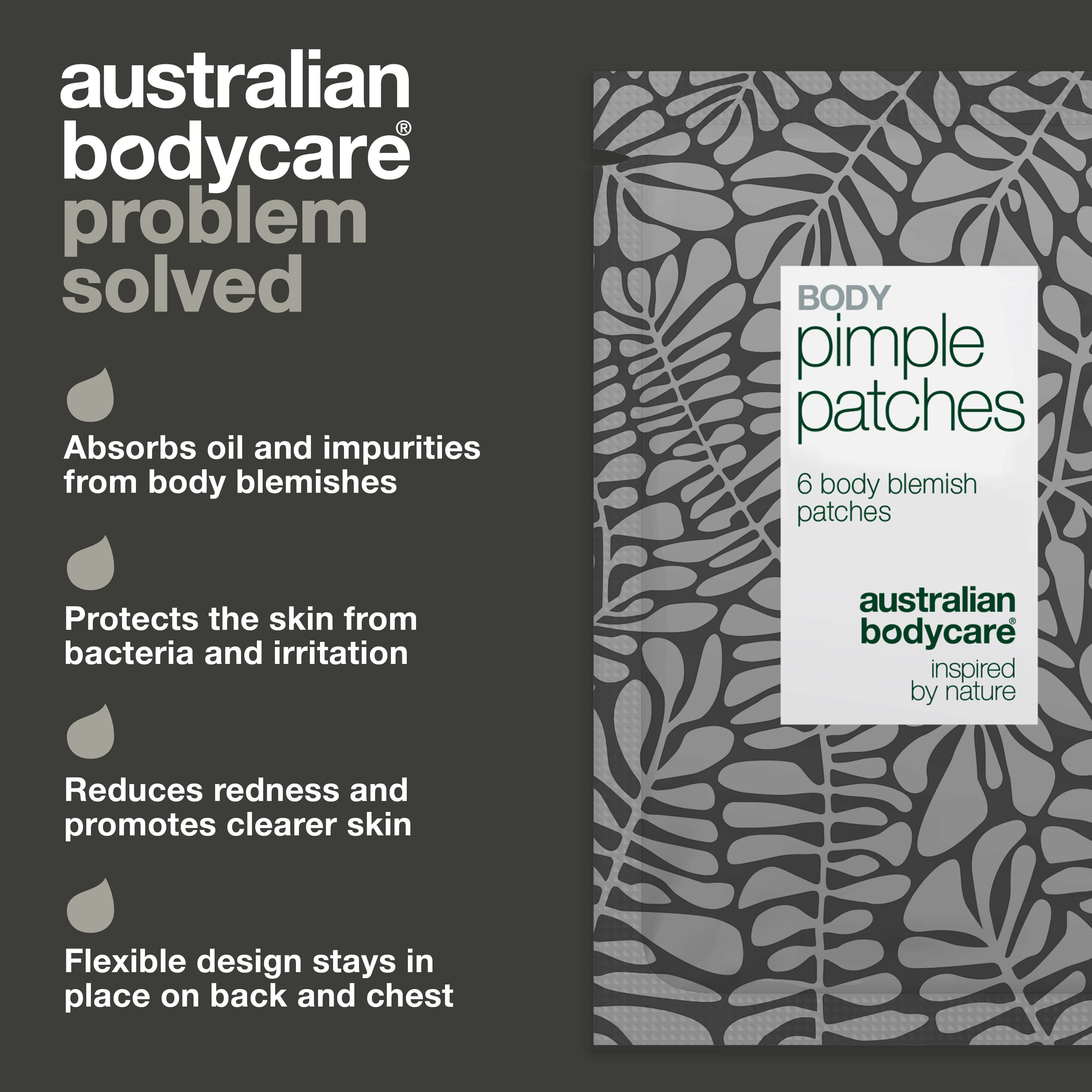 Body Pimple Patches – Spot Treatment for Back & Chest — Fast-acting pimple patches for back, chest & shoulders. Absorbs oil, protects skin & reduces breakouts. Perfect for body blemishes.