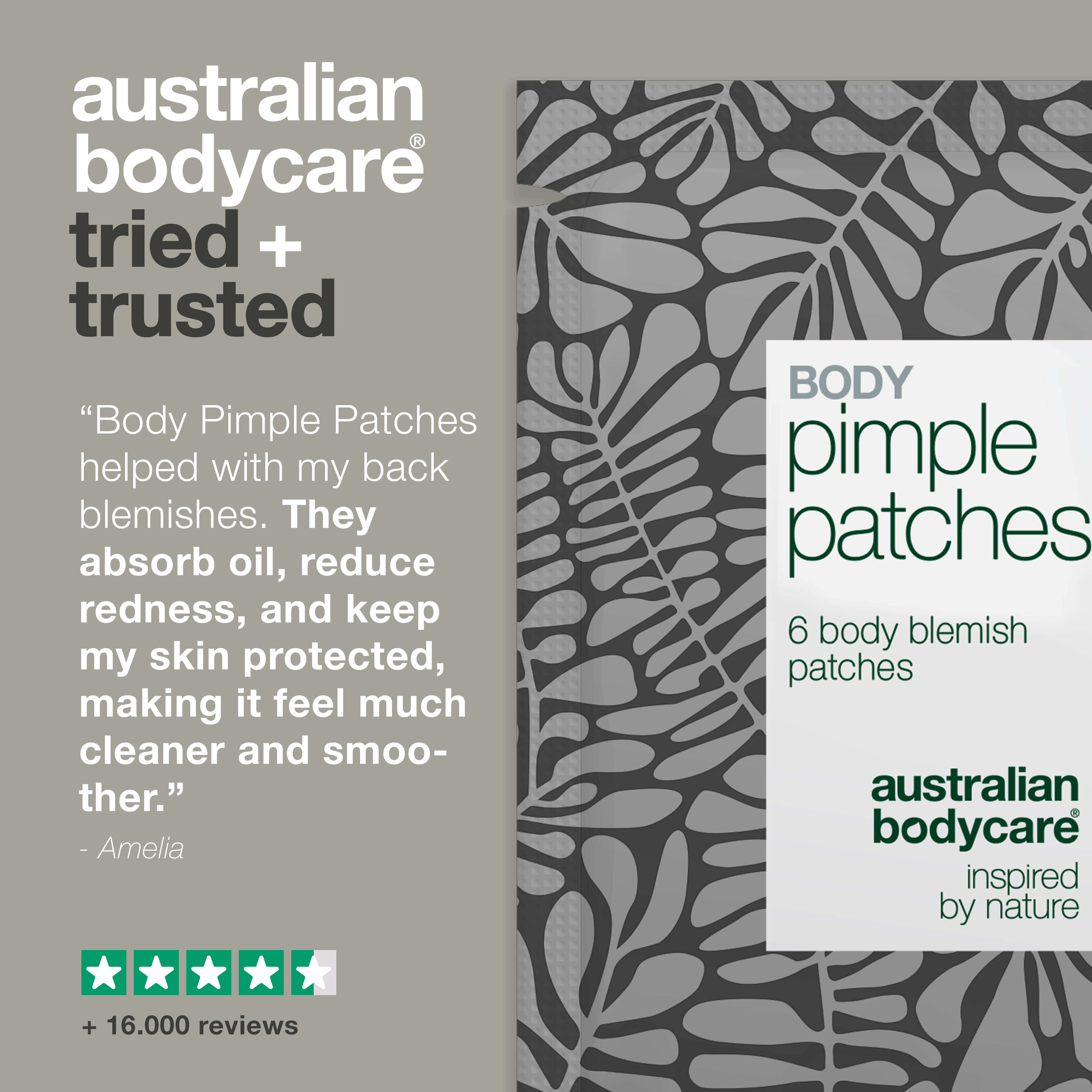 Body Pimple Patches – Spot Treatment for Back & Chest — Fast-acting pimple patches for back, chest & shoulders. Absorbs oil, protects skin & reduces breakouts. Perfect for body blemishes.