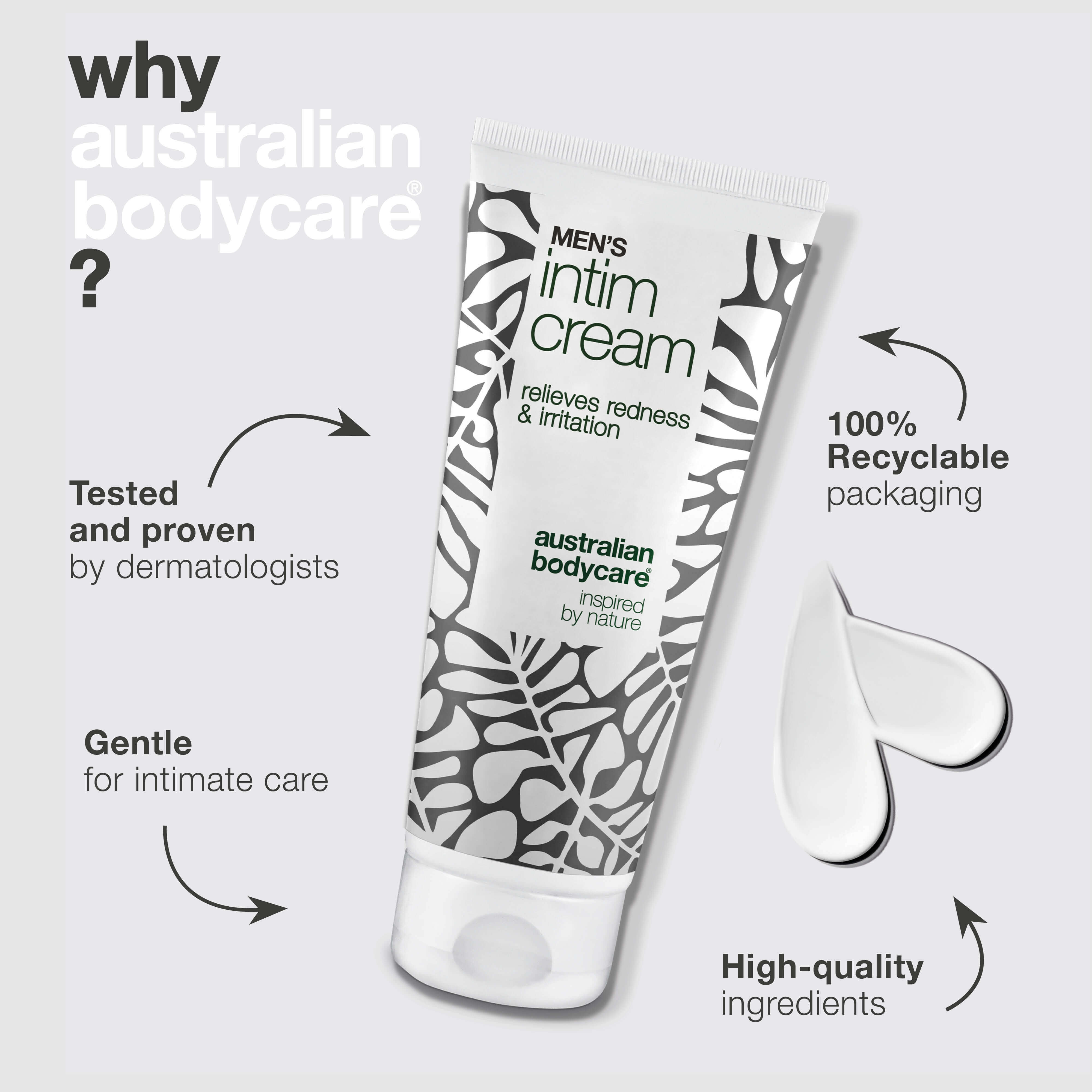 Men’s Intimate Cream – relieves itching and friction — Men’s Intimate Cream protects against redness and irritation. Contains shea butter, beeswax, and zinc for optimal skin protection and care.