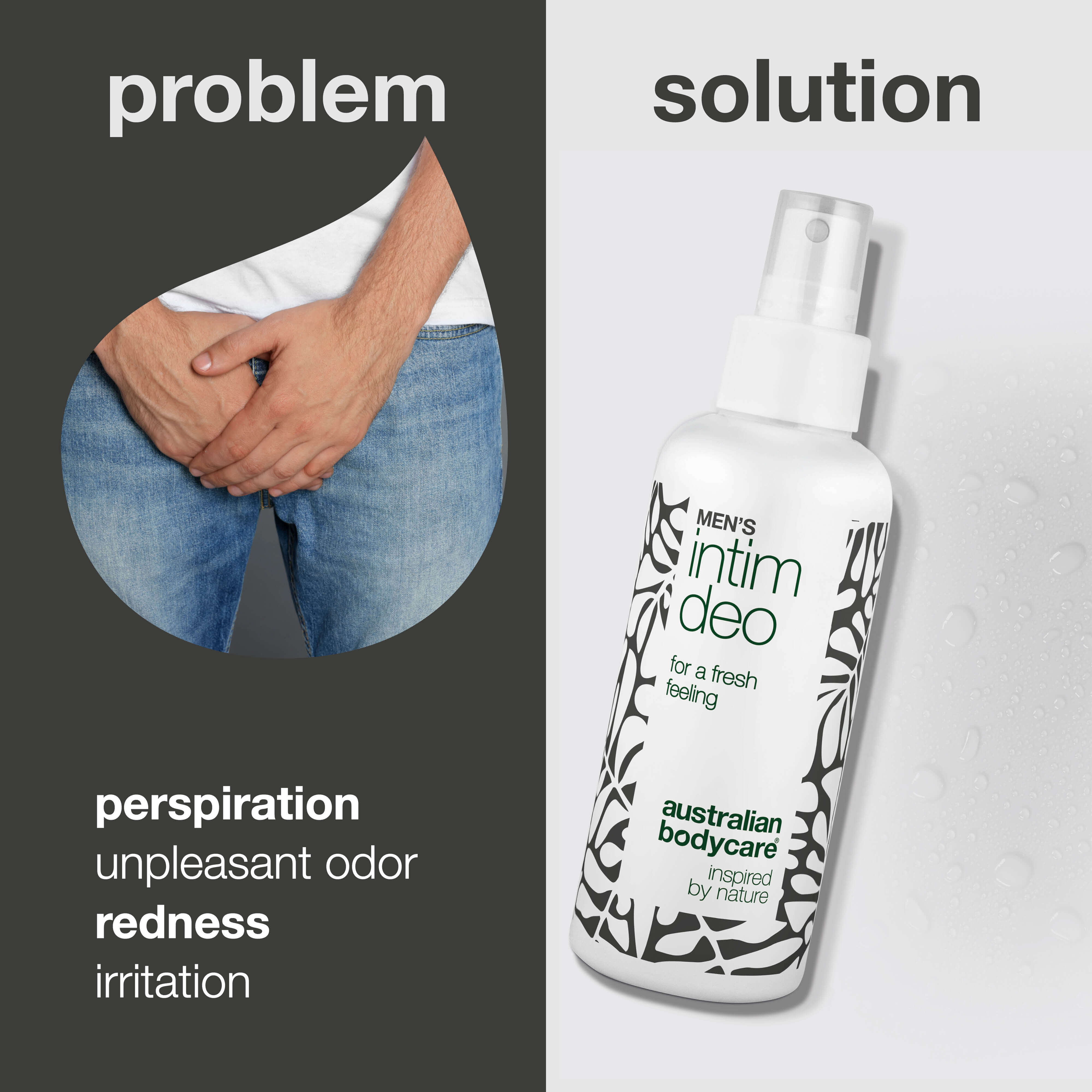 Intimate Deo for Men – Fights Sweat, Odor and Discomfort — Intimate Deo for men helps reduce sweat, odor and irritation. Stay fresh and confident all day.