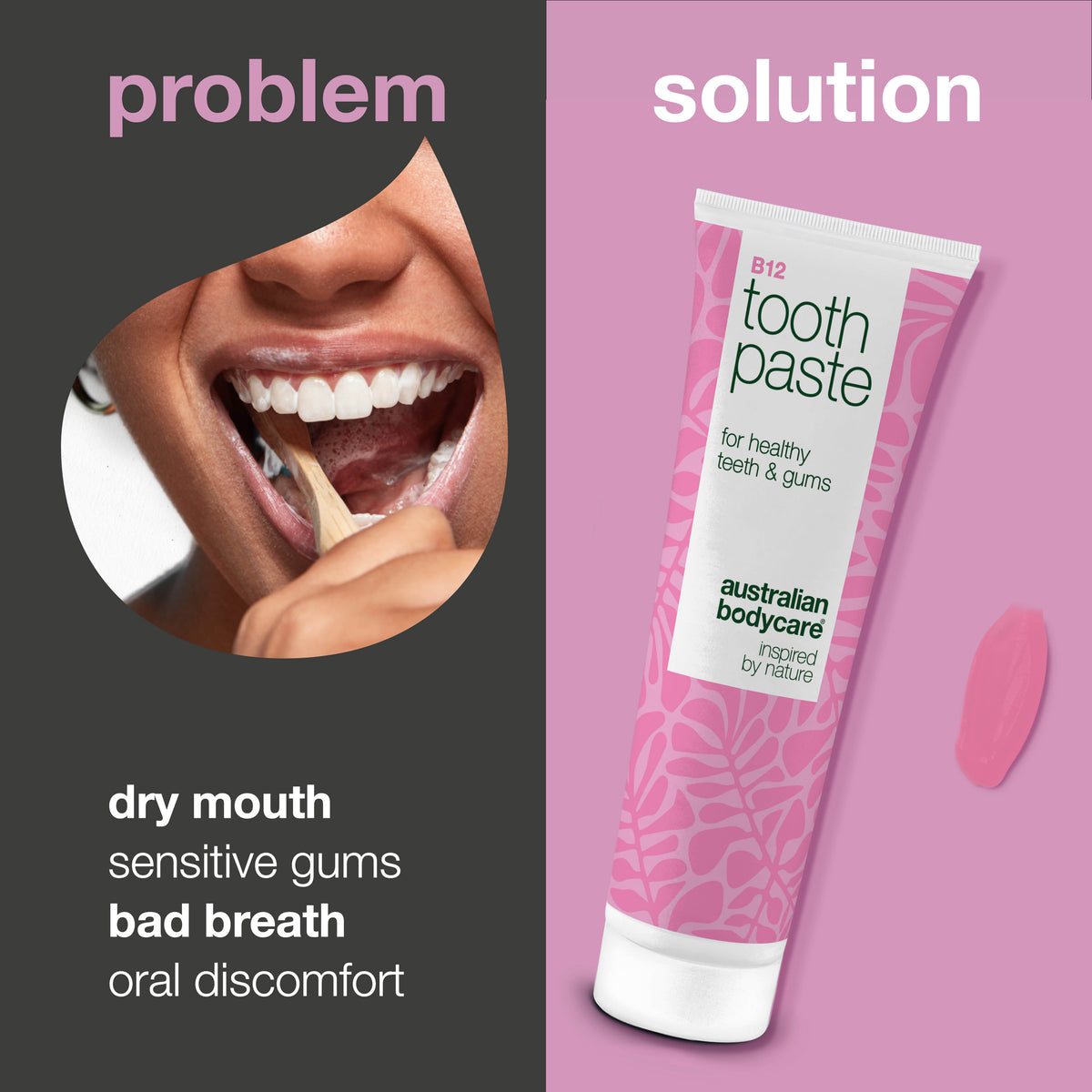 Fight Over Toothpaste Vitamin B12 Toothpaste – strengthens enamel and soothes sensitive gums