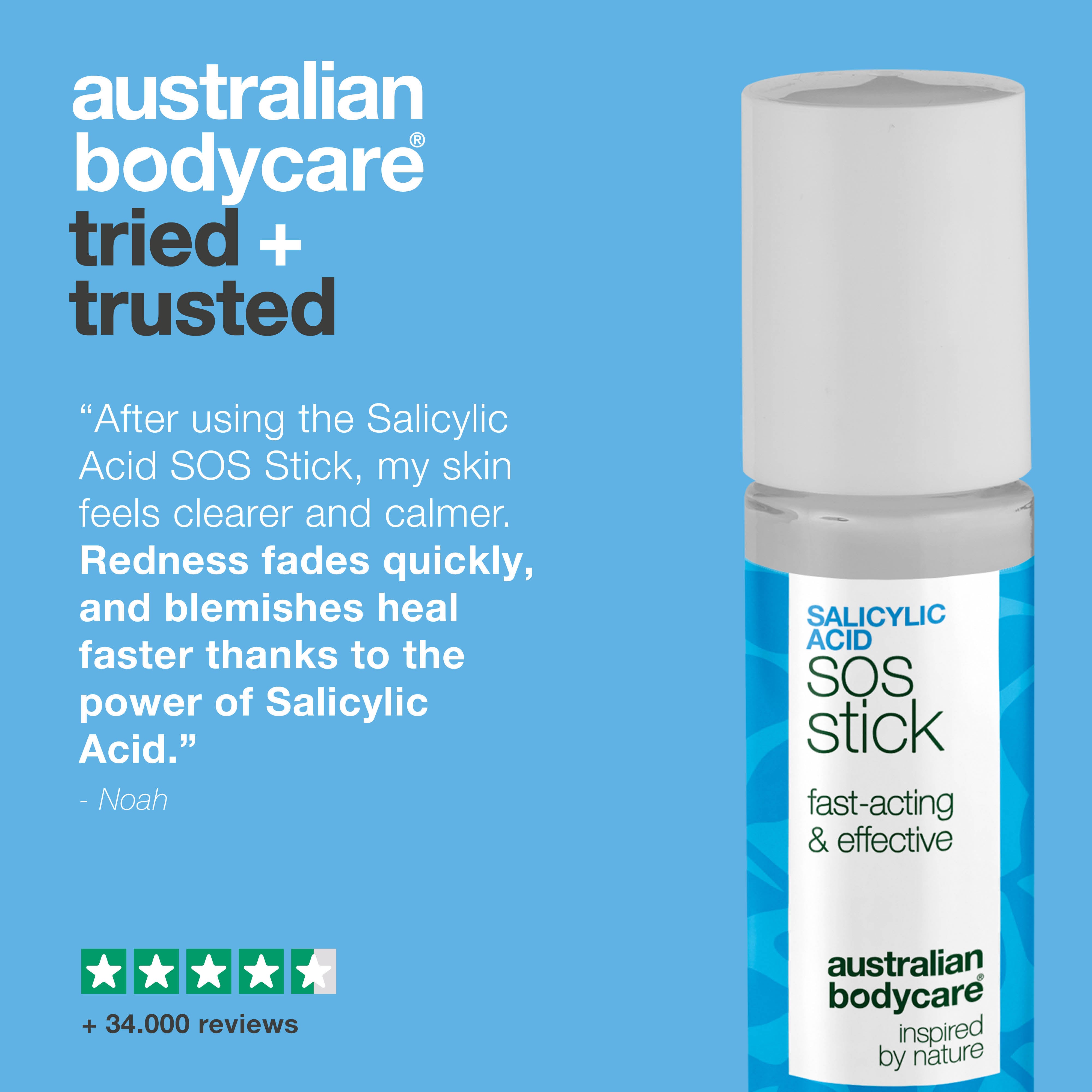 Salicylic Acid SOS Stick for breakouts and redness – unclogs pores and calms the skin fast