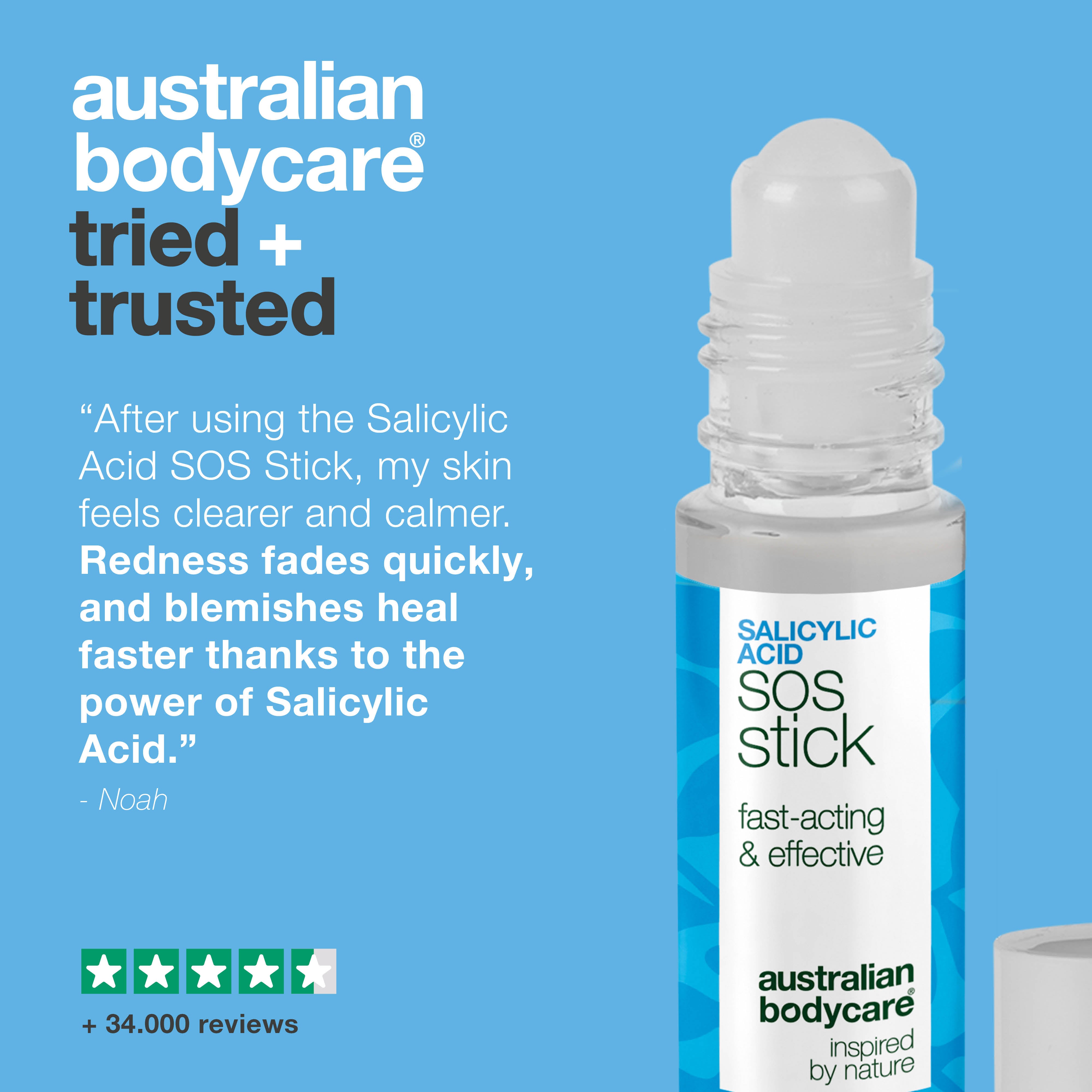 Salicylic Acid SOS Stick for breakouts and redness – unclogs pores and calms the skin fast