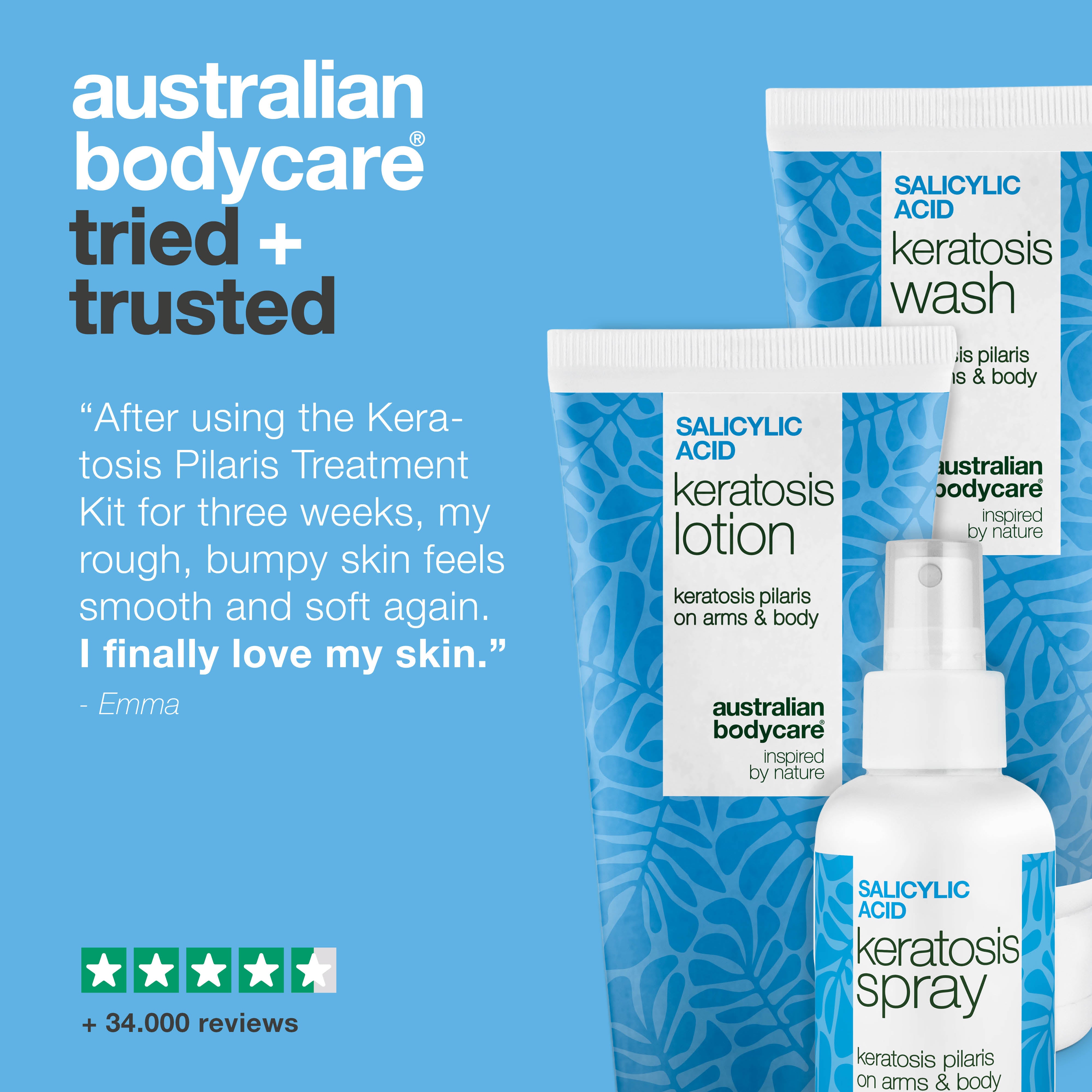 Keratosis Pilaris Kit Treatment – Smooth Rough and Bumpy Skin — Softens Rough, Bumpy and Dry Skin. Smooths Chicken Skin & Strawberry Skin on Arms, Thighs (Strawberry Legs) and Buttocks