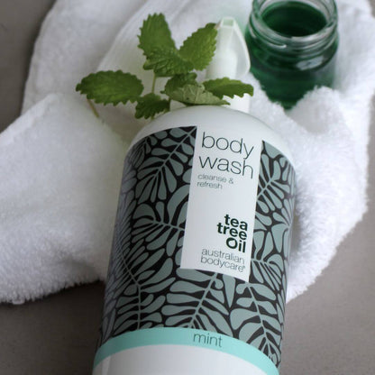 4 for 3 Tea Tree Body Wash 500 ml Mint — package deal - Package deal with 4 Body Wash (500 ml): Tea Tree Oil Mint