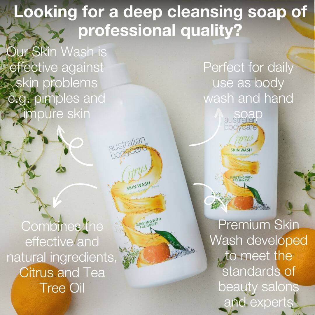 Professional Citrus Skin Wash — Professional body wash with Tea Tree Oil and citrus for daily use