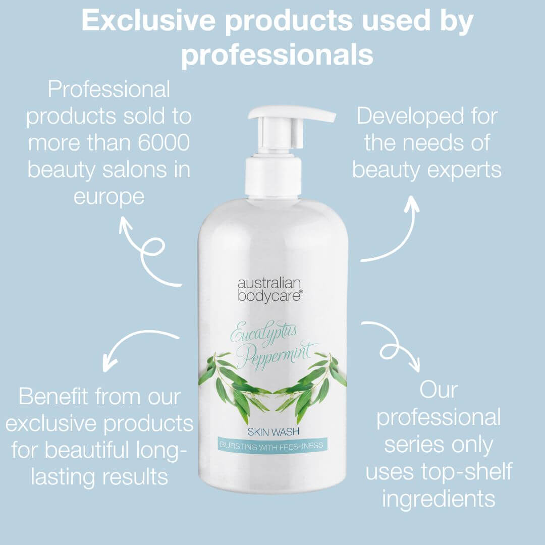 Professional Eucalyptus Skin Wash — Shower gel for professional use, with natural Tea Tree Oil and Australian eucalyptus