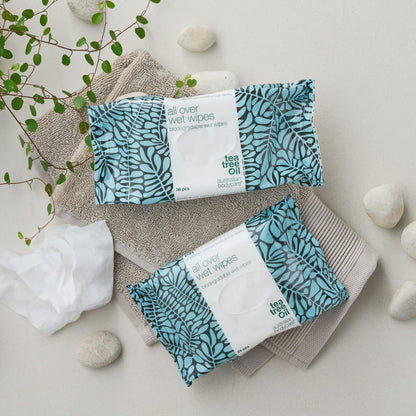 Wet wipes for adults with Tea Tree Oil 24 pcs - Efficiently cleanses the skin on the body