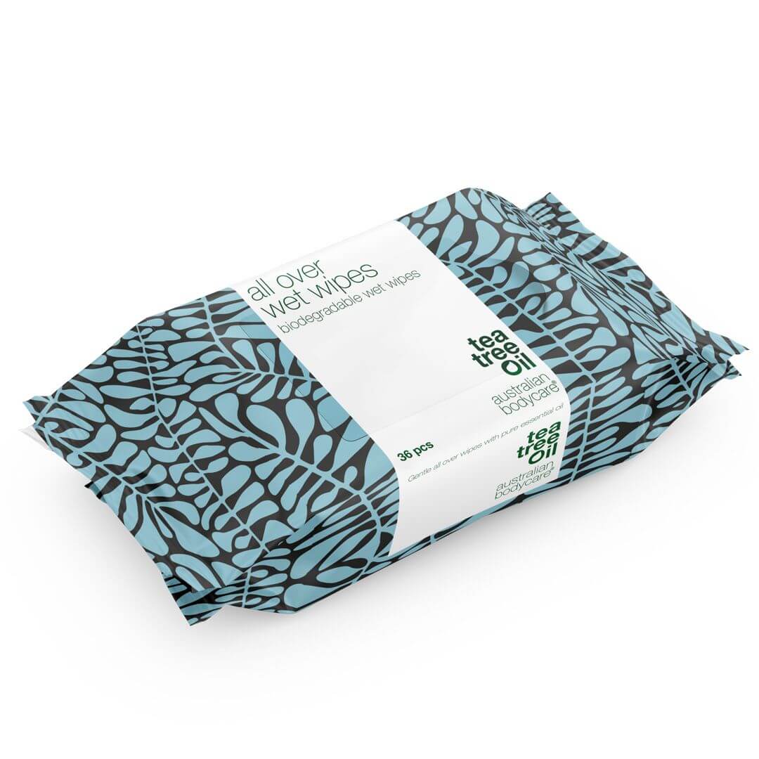 Tea Tree Oil Wet wipes for adults (x36) — An effective product to cleanse & refresh the skin