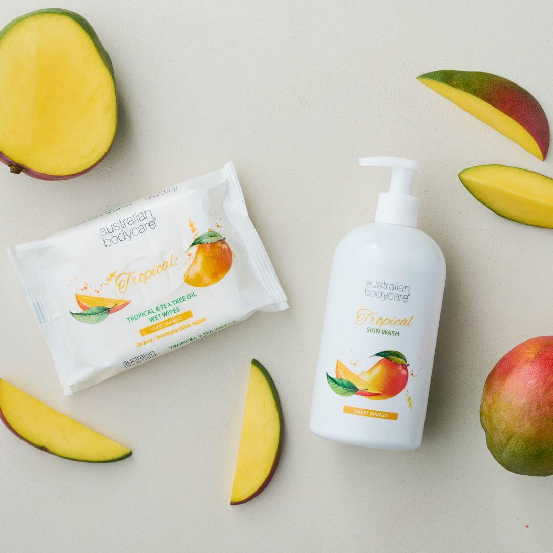 Tropical Skin Wash with mango — Professional Body Wash with Tea Tree Oil and mango for a clean and healthy skin