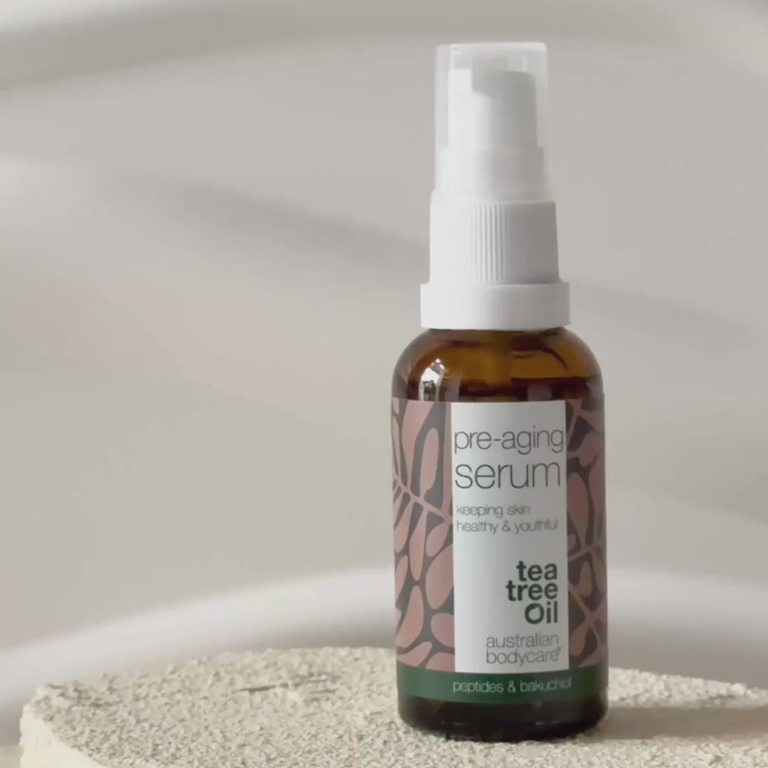 Pre-aging Serum – Prevents wrinkles and fine lines — Pre-aging Serum fights signs of aging and firms the skin with Peptides, Caffeine, and Hyaluronic Acid. Smooths lines and provides intense hydration