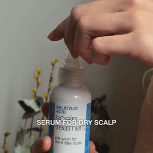 Salicylic Acid Scalp Treatment for oily & flaky scalp — Salicylic Acid Pre-Wash Treatment relieves itchiness, flakes, and oil. Use before washing for deep exfoliation with active Salicylic Acid.