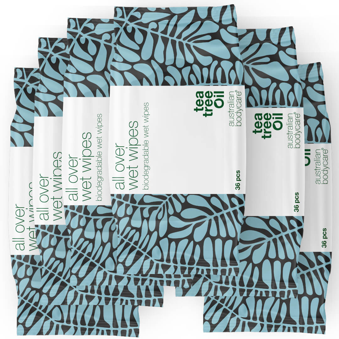 Tea Tree Oil Wet wipes for adults (x36) - An effective product to cleanse & refresh the skin