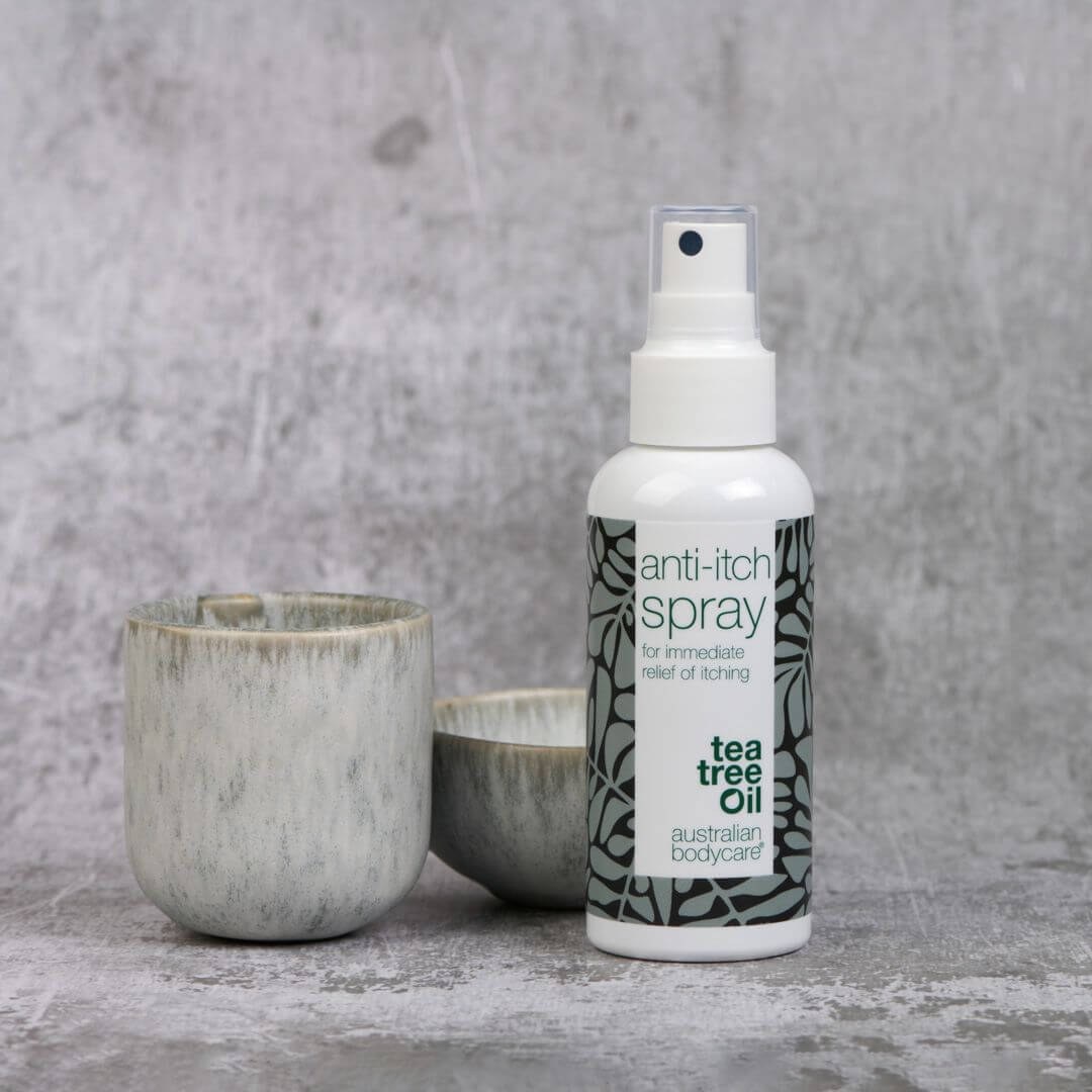 Spray for Itchy Skin - Soothing and Cooling Relief — Suffering from itchy, irritated skin? Our soothing spray provides quick relief with natural ingredients, calming and cooling your skin instantly. Dermatologically tested & 100% vegan.