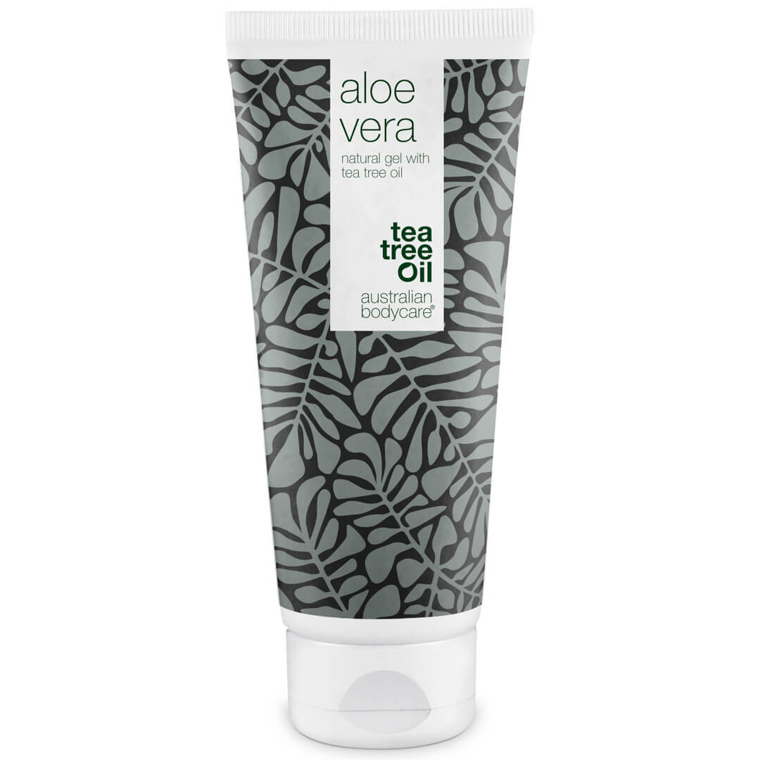 Aloe vera gel for sunburn, burning sensation and itching - Cooling gel to relieve irritated, itchy skin, sunburn and scratches