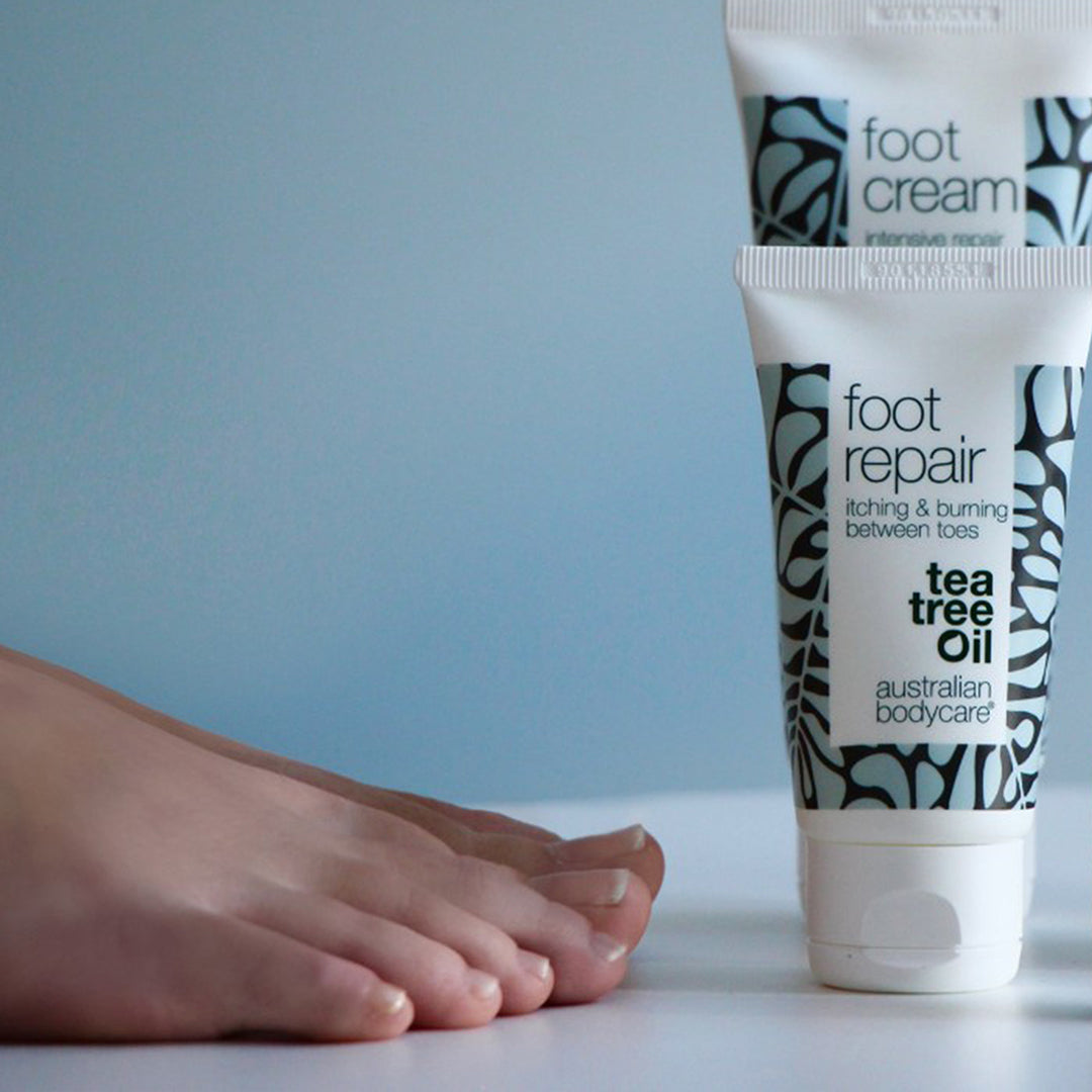 Foot Gel for Red & Itchy Toes  — Get relief from itching, stinging, and redness between your toes with this soothing gel. Contains natural 4-terpineol, known from Tea Tree Oil. Ideal for daily care and relief.