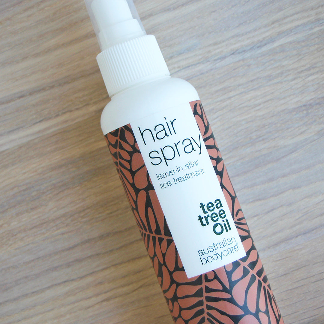 Anti head lice hair spray for hair and scalp — Hair spray to prevent head lice after treatment