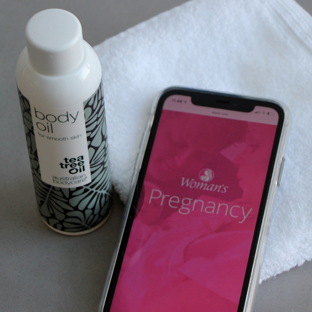 Pregnancy package for the pregnant woman with 2 products — Reduces the visibility of stretch marks and is used for the care of orange peel skin