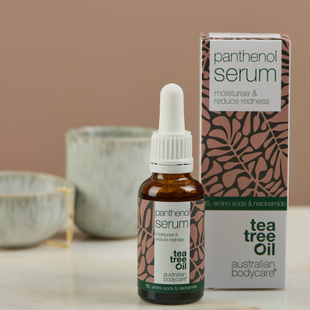 Panthenol serum for red & dry skin - Face serum with panthenol, niacinamide & Tea Tree Oil for redness and dry skin
