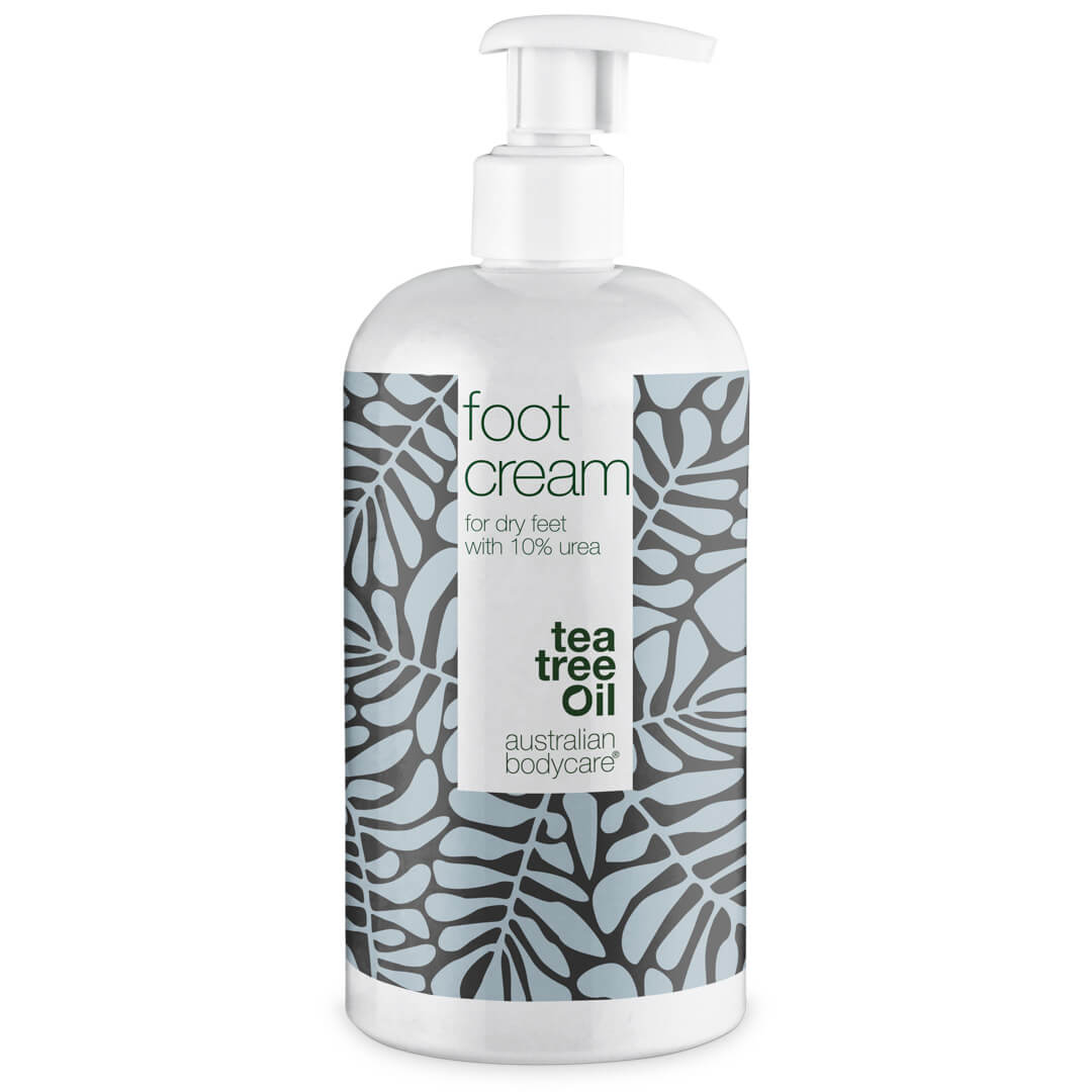 Foot Cream with 10% urea for dry feet - Nurturing foot cream for dry skin on feet with 100% natural Tea Tree Oil