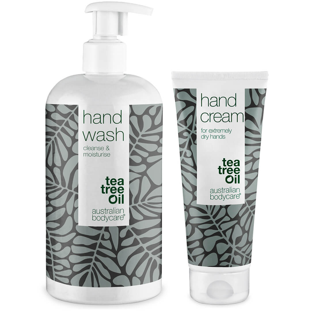Kit against itchy hands with dry skin, and sore hands - Hand soap and hand cream for chapped, dry hands
