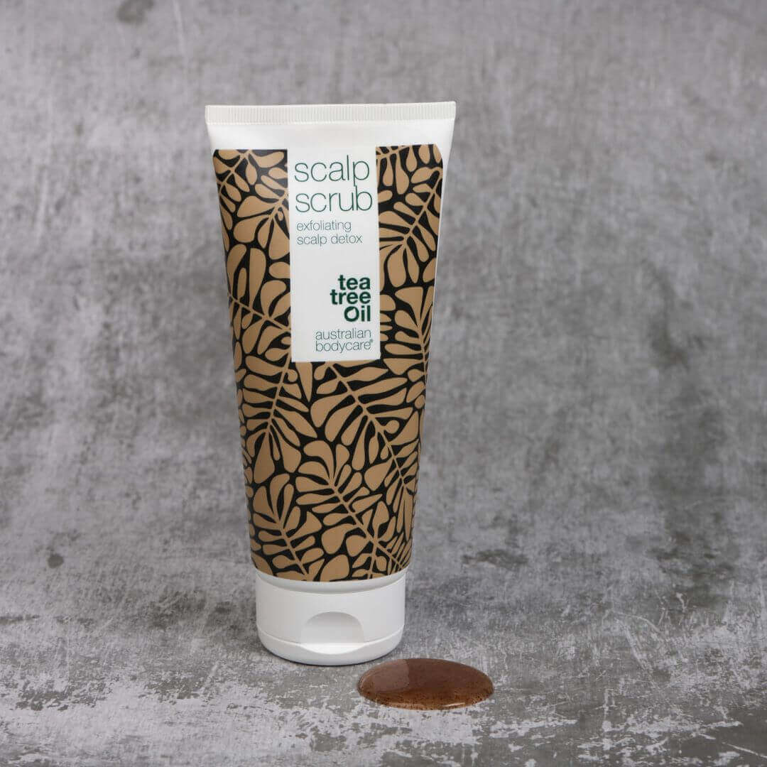 2 products for greasy hair - Tea Tree Shampoo and scalp scrub for oily scalp and greasy hair