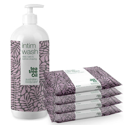 Kit for intimate care - Intimate soap and wet wipes for itch, burn and unwanted odour